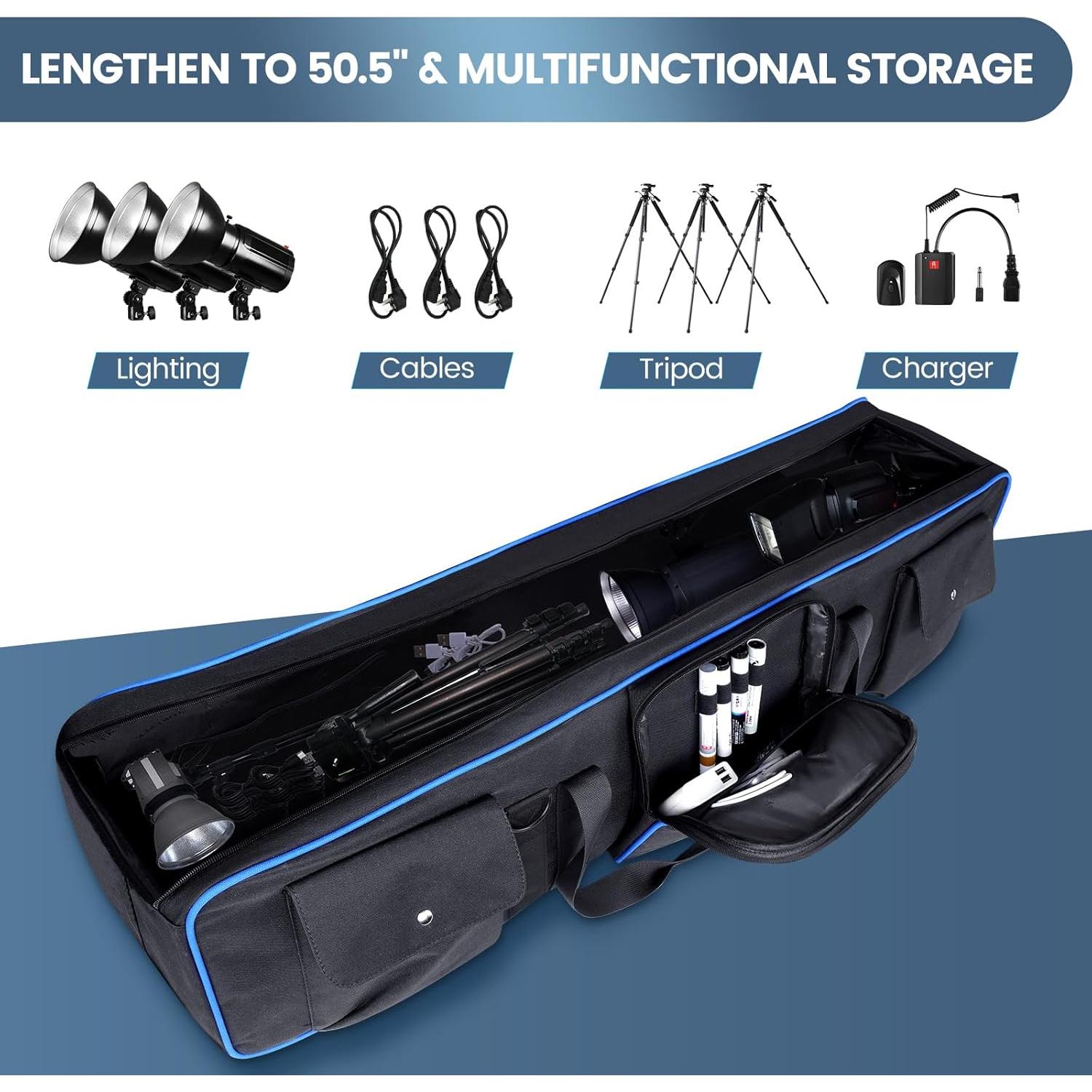 Bolsa de Transporte YOREPEK para Trípode 128 cm Resistente