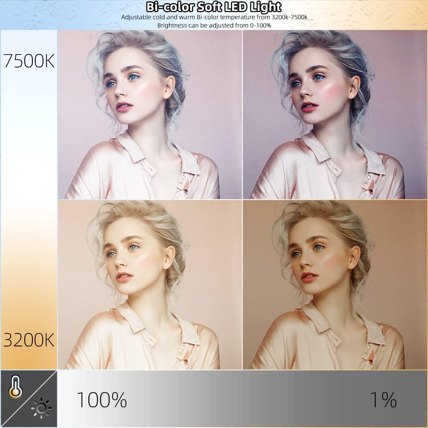 Kit de Iluminación LED ITOTIN 45W Bi-Color con Trípode 180cm