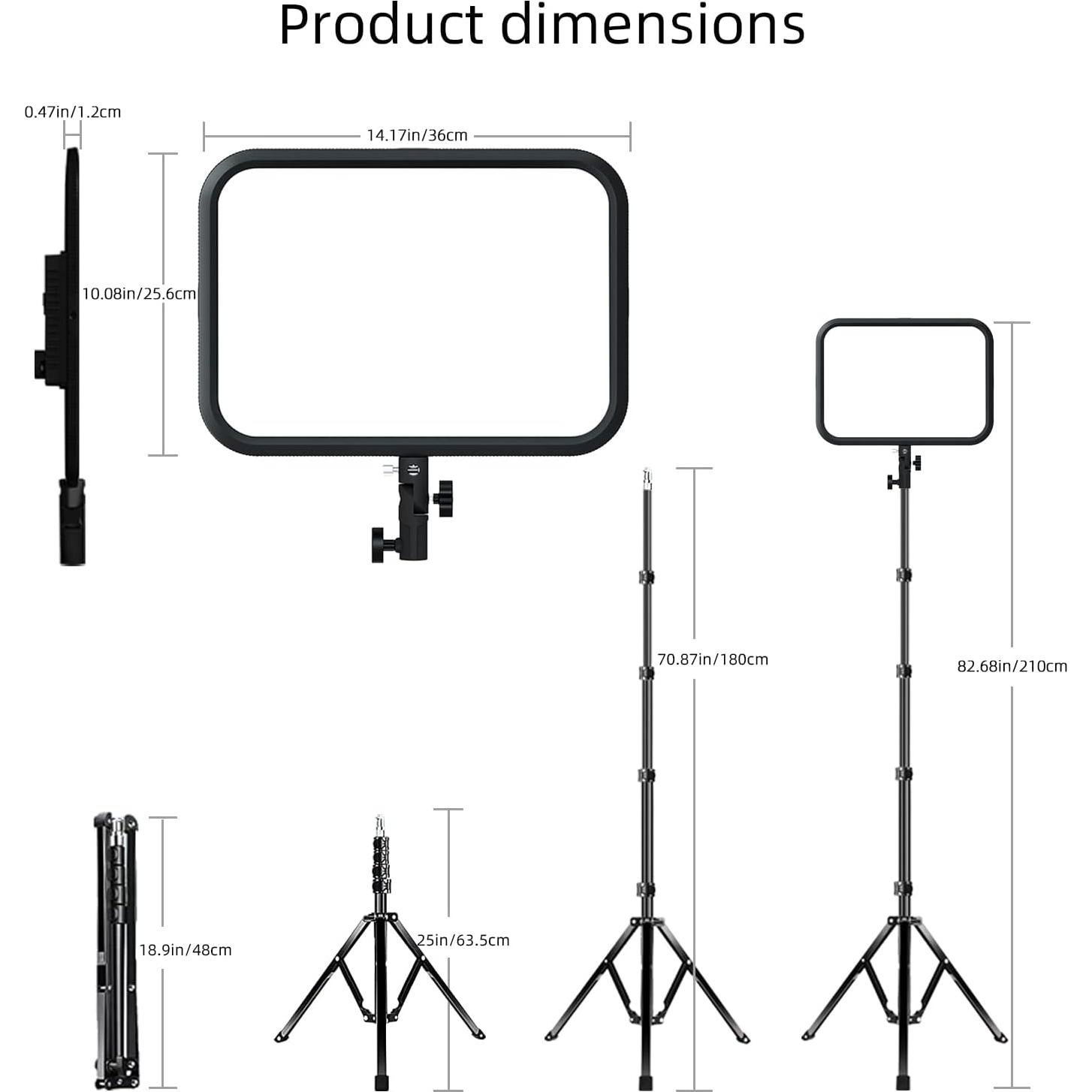 Kit de Iluminación LED ITOTIN 45W Bi-Color con Trípode 180cm