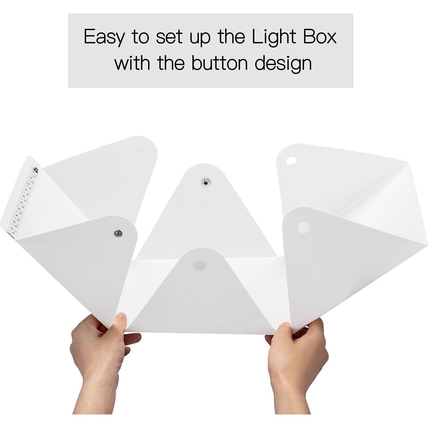 Kit de Estudio Fotográfico Plegable Depthlan con Luz LED