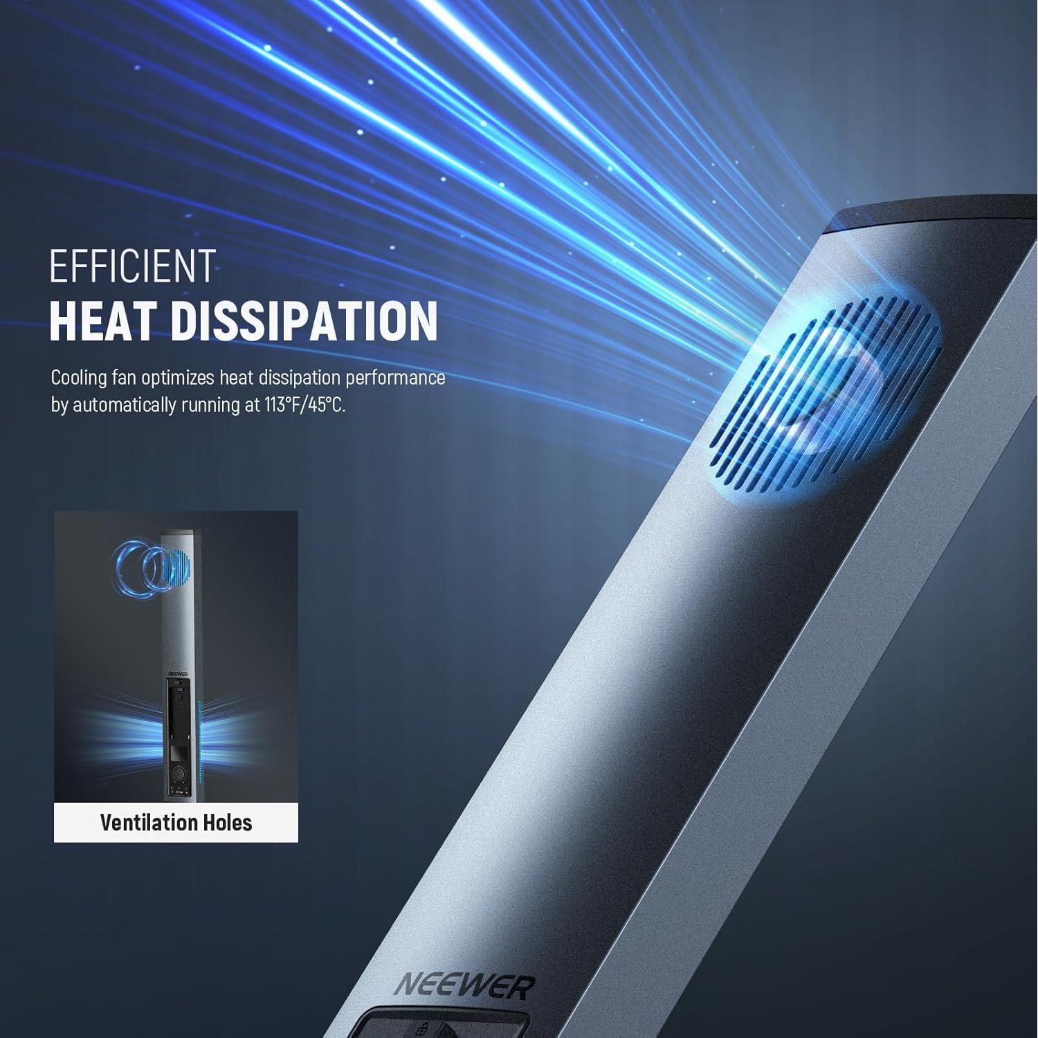 NEEWER Handheld 2.4G LED Video Light Stick Kit, Upgraded 40W Dimmable 3200K-5600K CRI97 with Stands/Filters/Carry Bag for Gaming Photography YouTube TikTok Video Recording, BH20B Ultra