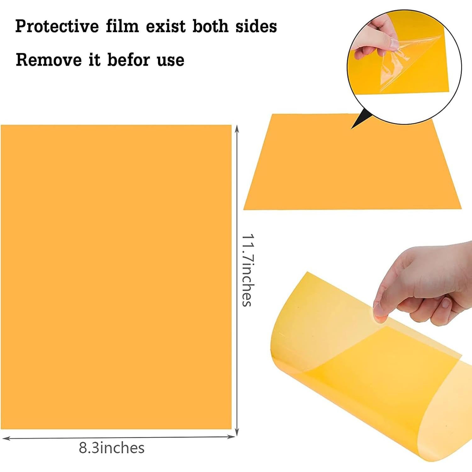 Paquete de 10 Filtros de Gel de Luz SouilGoal A4 Multicolor