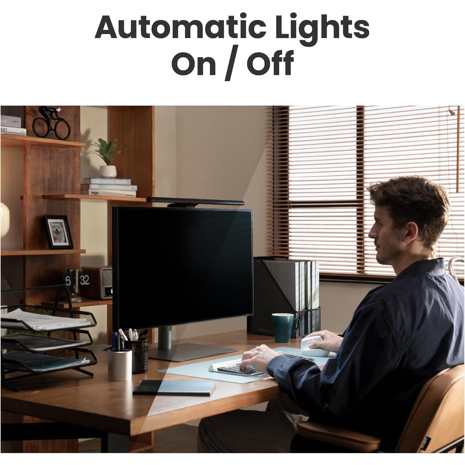 BenQ ScreenBar Pro Luz LED para Monitor Plata - Sensor de Movimiento