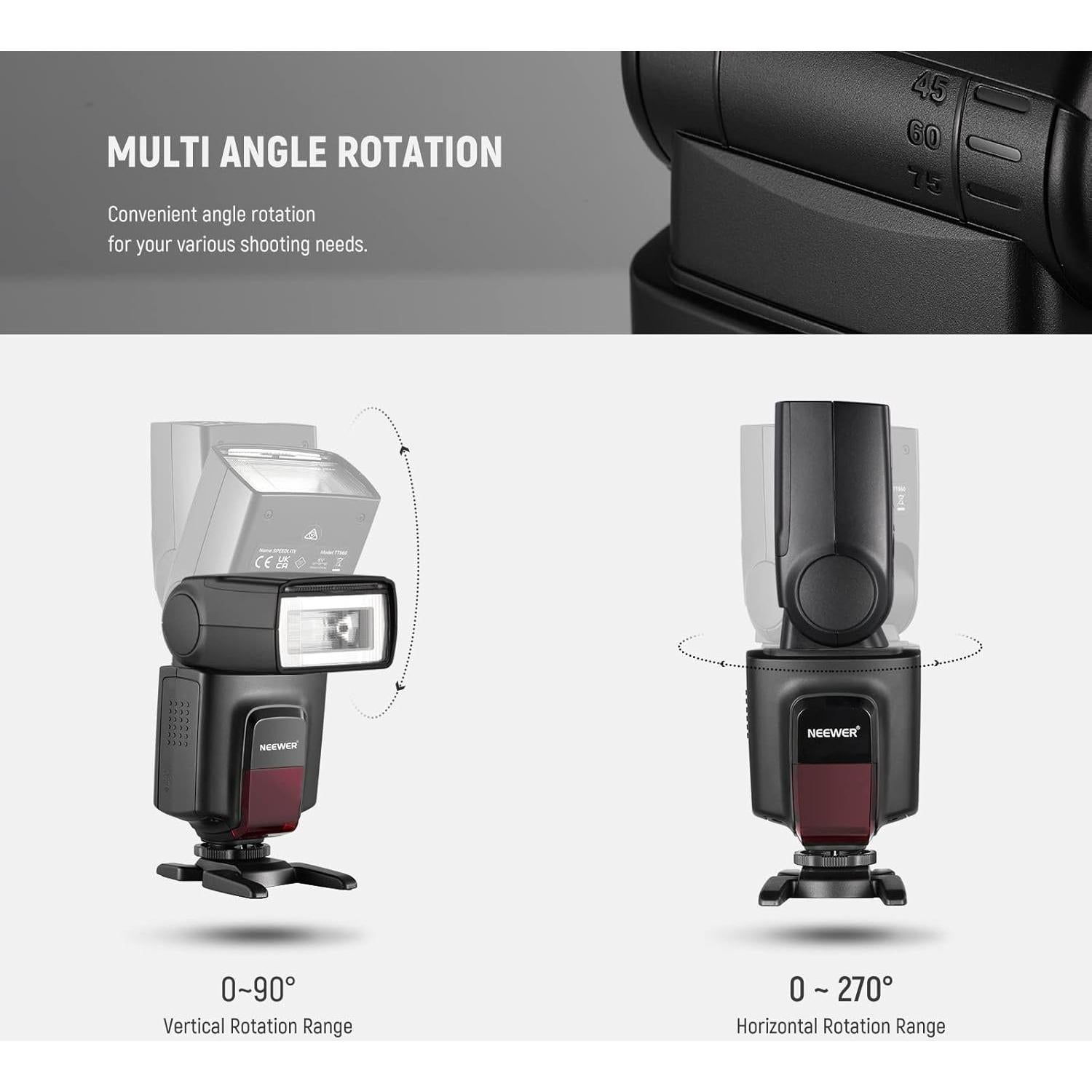 Flash Speedlite Neewer TT560 para Canon Nikon Sony DSLR