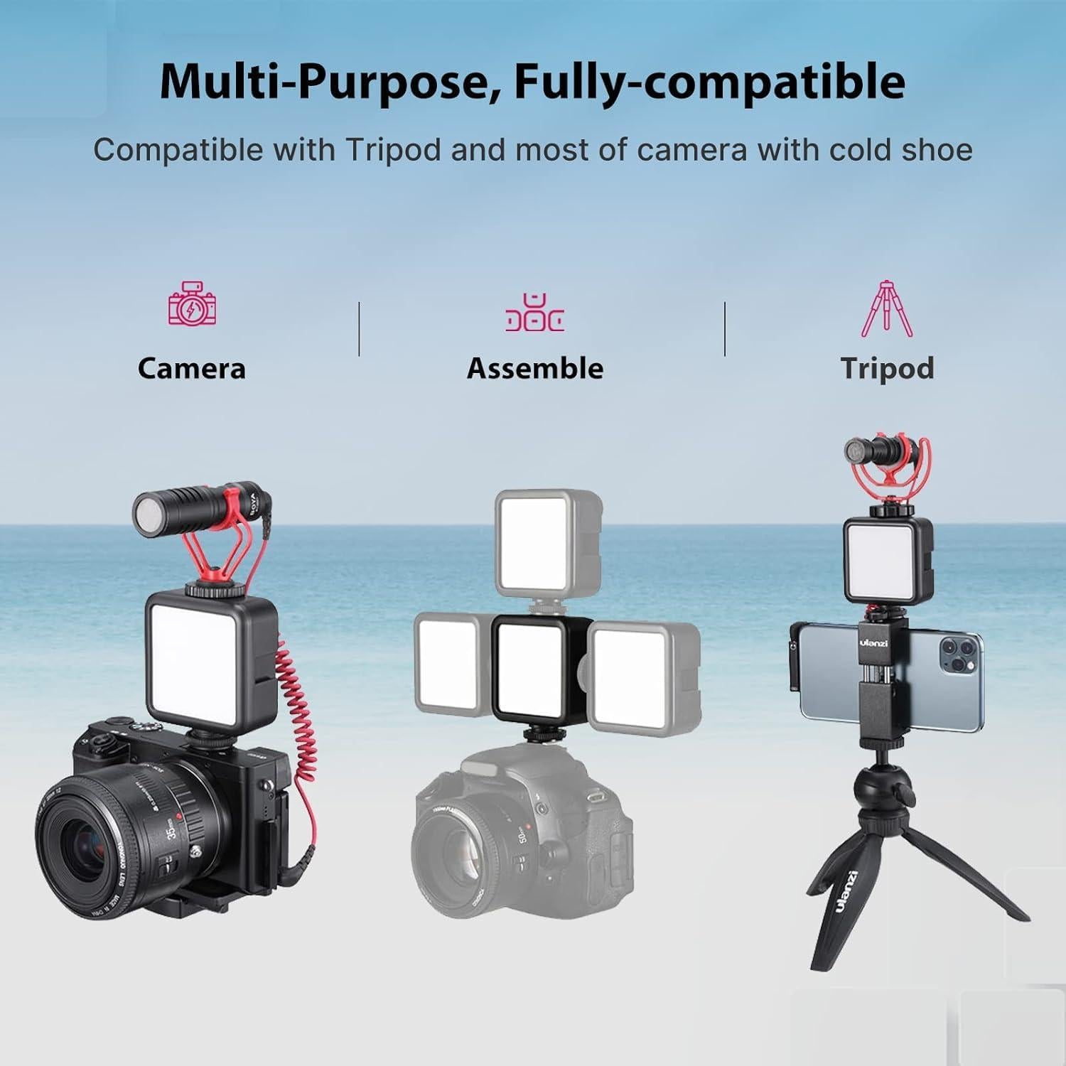 Luz de Video LED VIJIM VL81 Bicolor 3200K-5600K 3000mAh