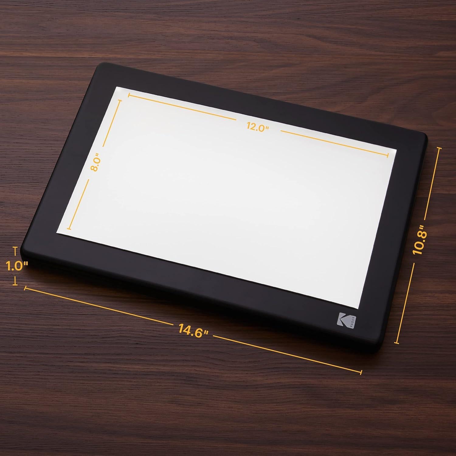 Caja de Luz LED KODAK 12x8 para Diapositivas y Negativos