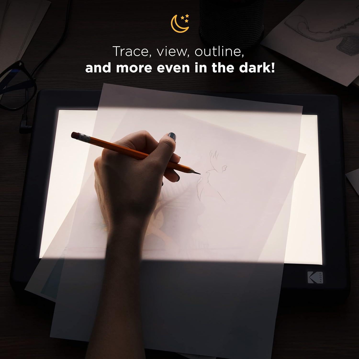 Caja de Luz LED KODAK 12x8 para Diapositivas y Negativos