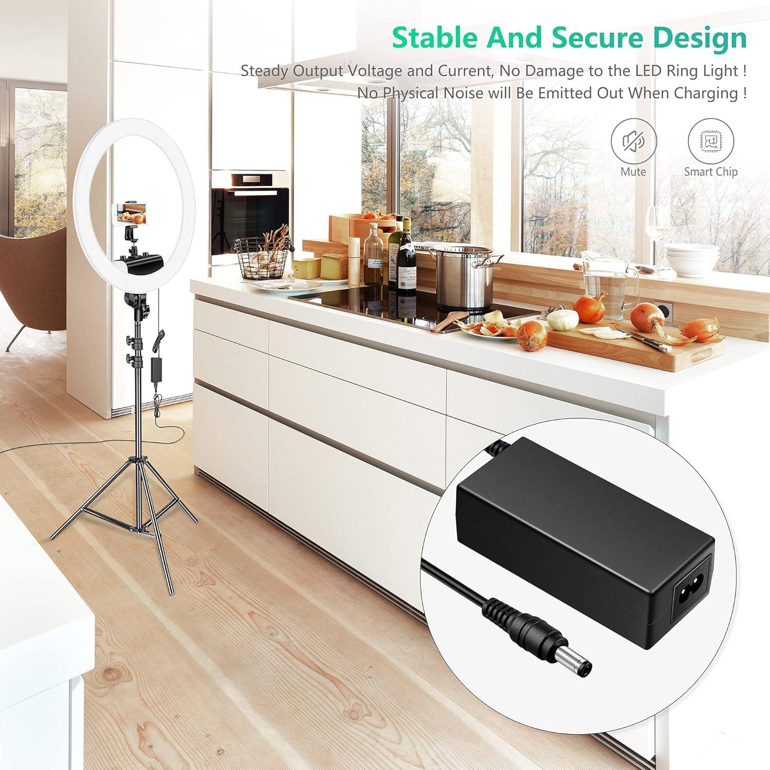 Adaptador de Alimentación FITE ON 12V 3A 36W para Luz de Estudio