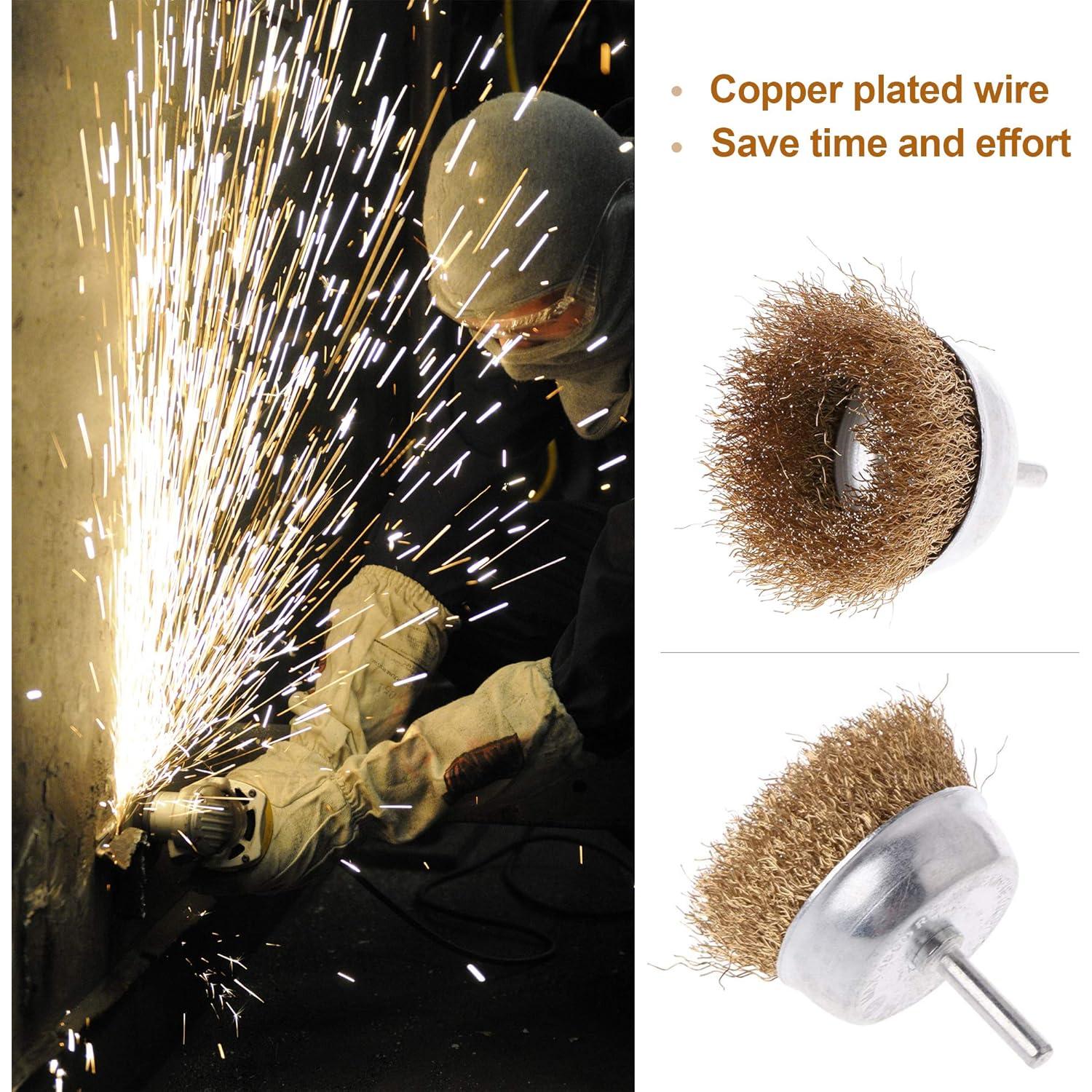 Juego de Cepillos de Ruedas de Alambre Rocaris 6 Piezas