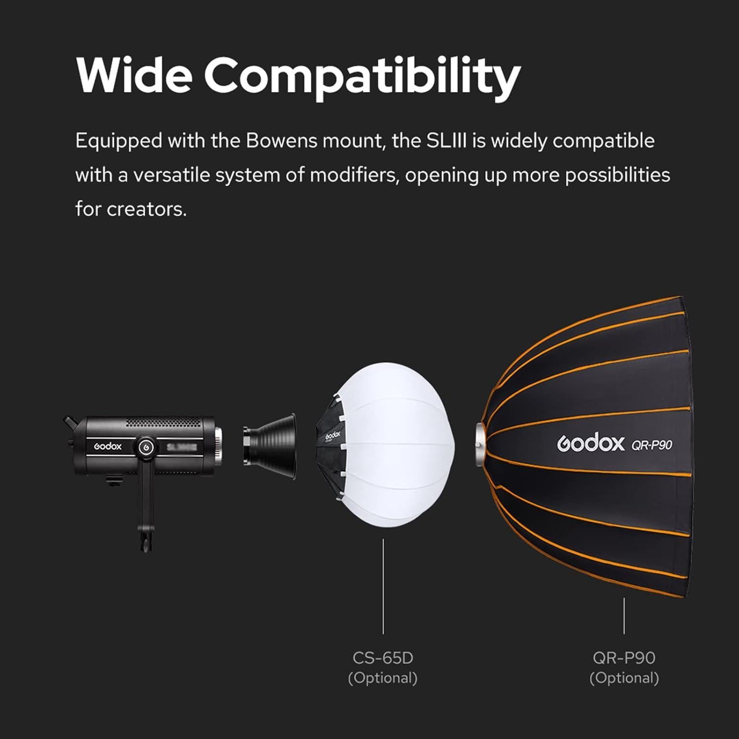 Luz LED de Video Godox SL150IIIBi 160W Bi-Color 2800K-6500K