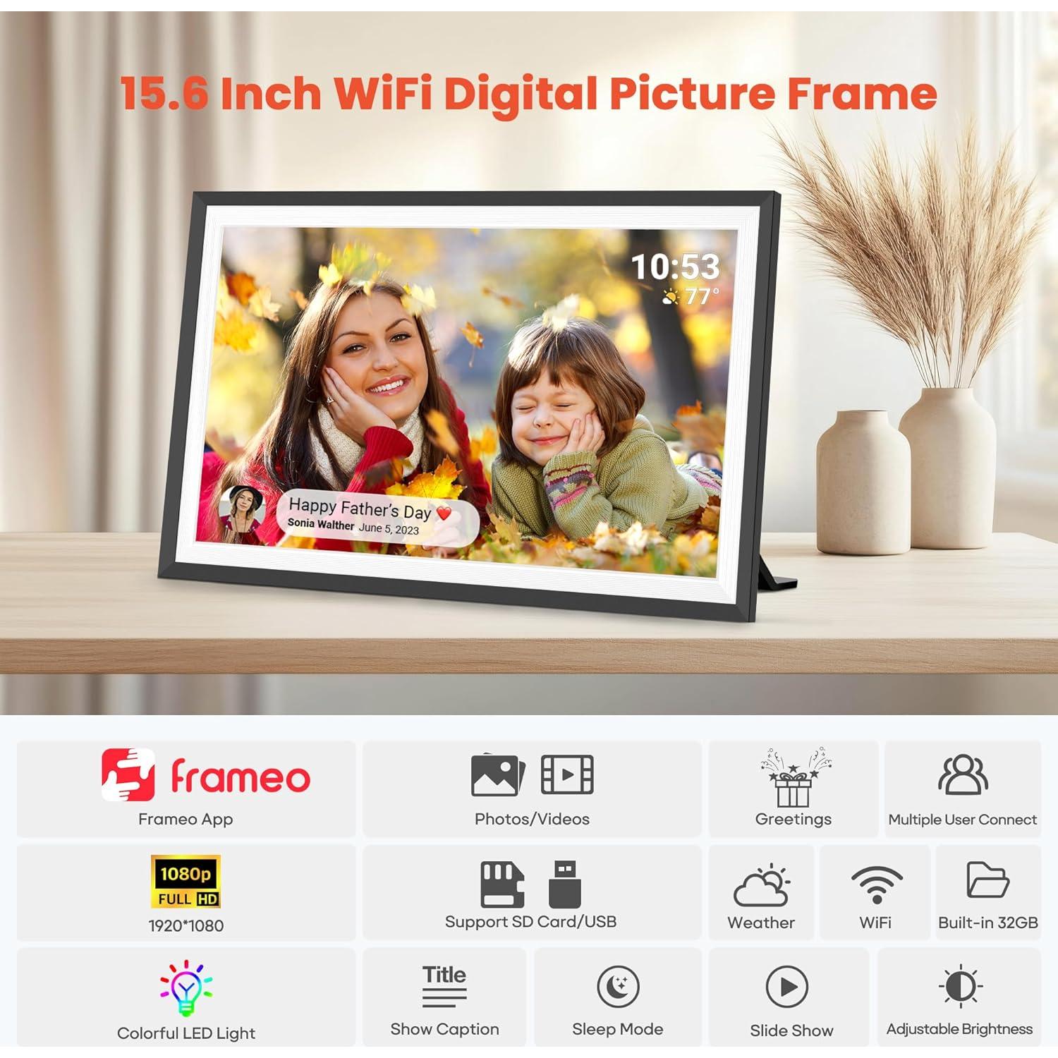 Marco Digital Frameo 15.6" FHD WiFi 32GB LED BIGASUO