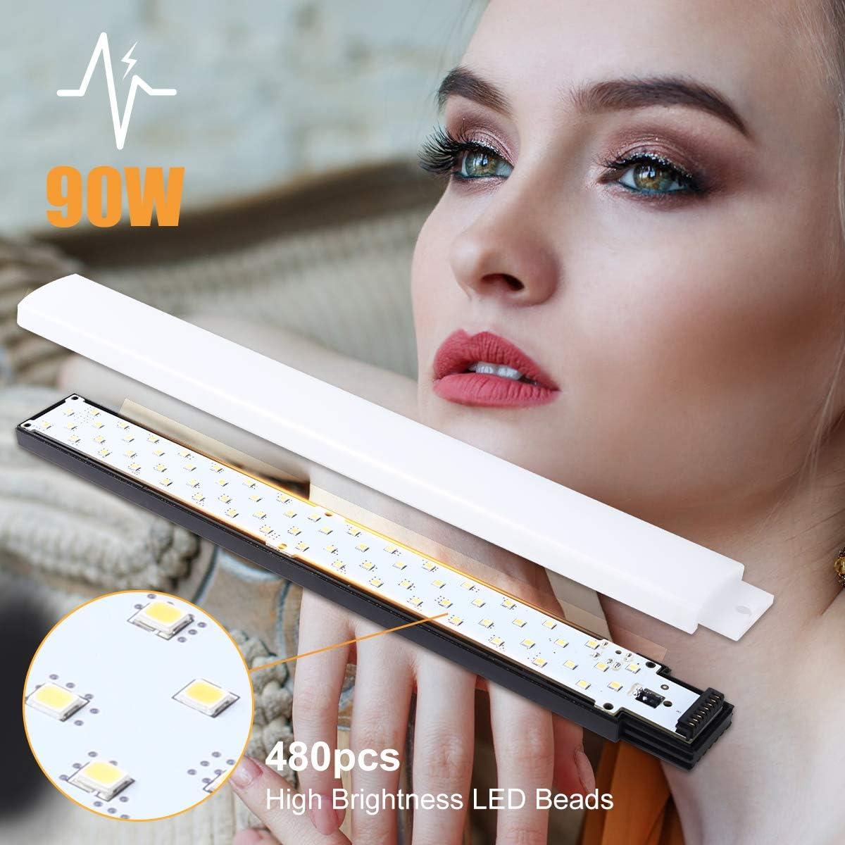 Kit de Luz Circular LED GVM 90W con Trípode y Barras Ajustables