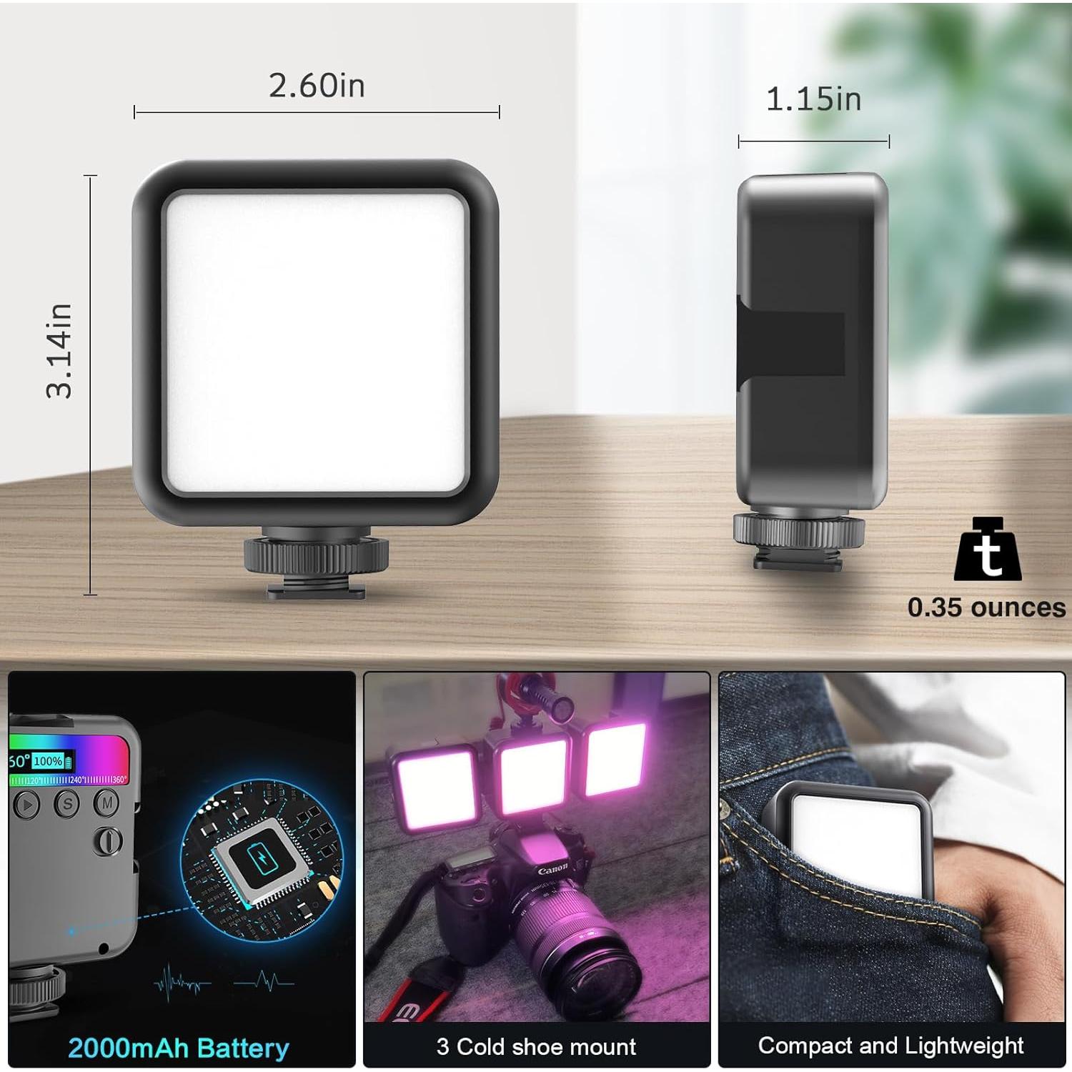 Luz de Video LED RGB Altson 360° Magnética 2000mAh