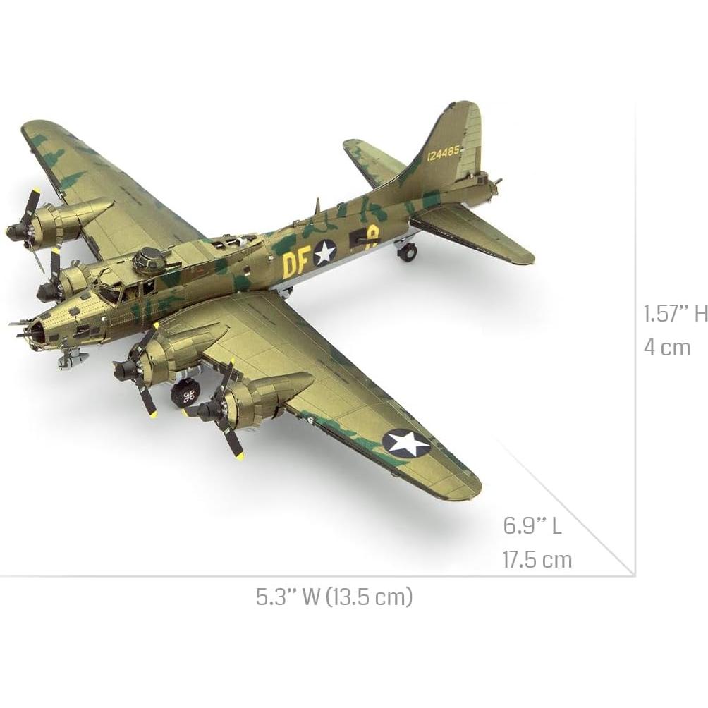 Modelo 3D B-17 Flying Fortress Metal Earth 76 Piezas