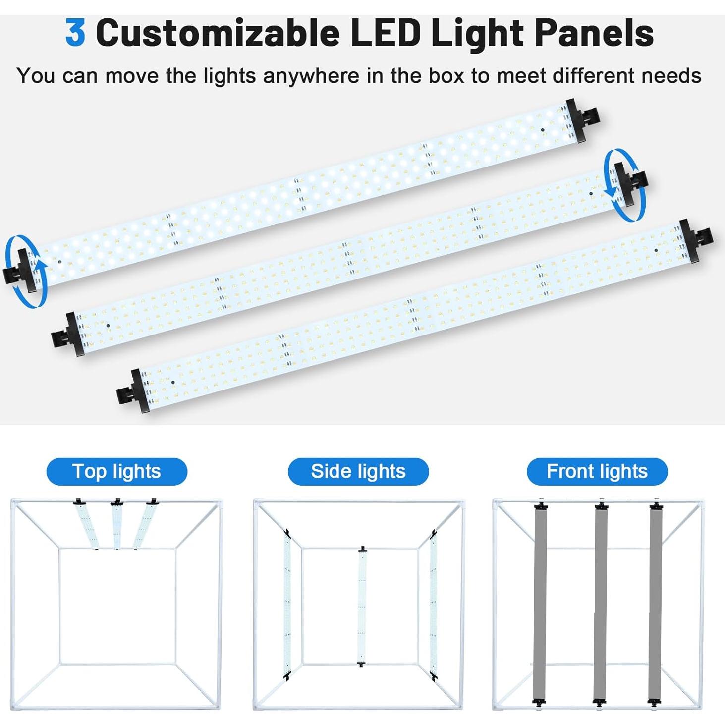 Caja de Luz para Fotografía 81x81 cm Hongbang con 405 LED