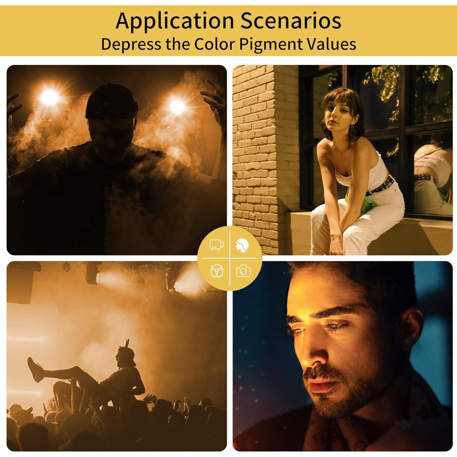 Filtros de Gel de Luz Naranja Meking 40x50 cm - 4 Piezas