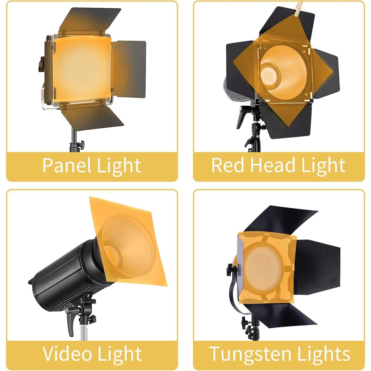 Filtros de Gel de Luz Naranja Meking 40x50 cm - 4 Piezas