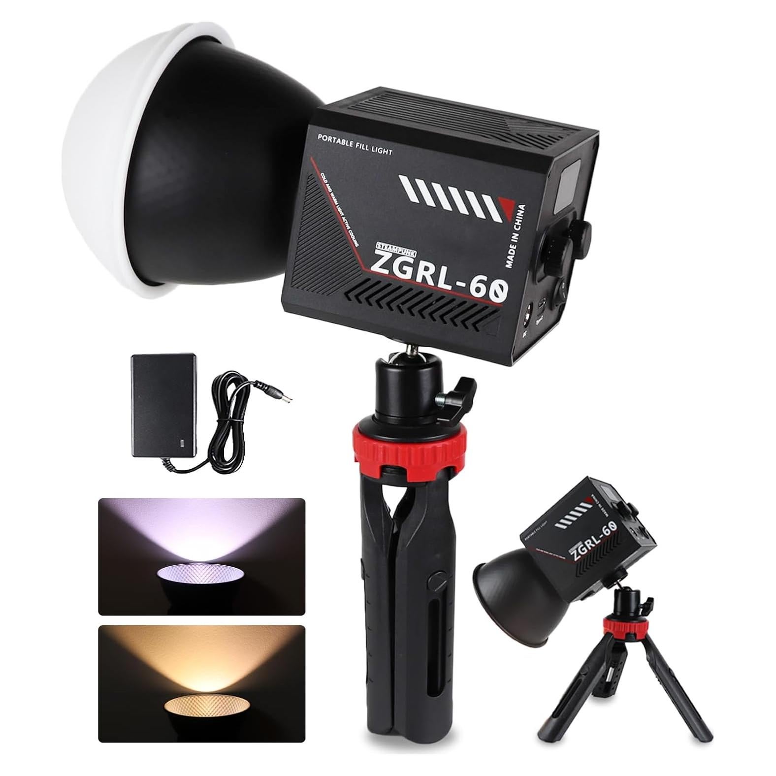 Luz de Video LED Portátil WBLOOMSI 60W Batería 8000mAh