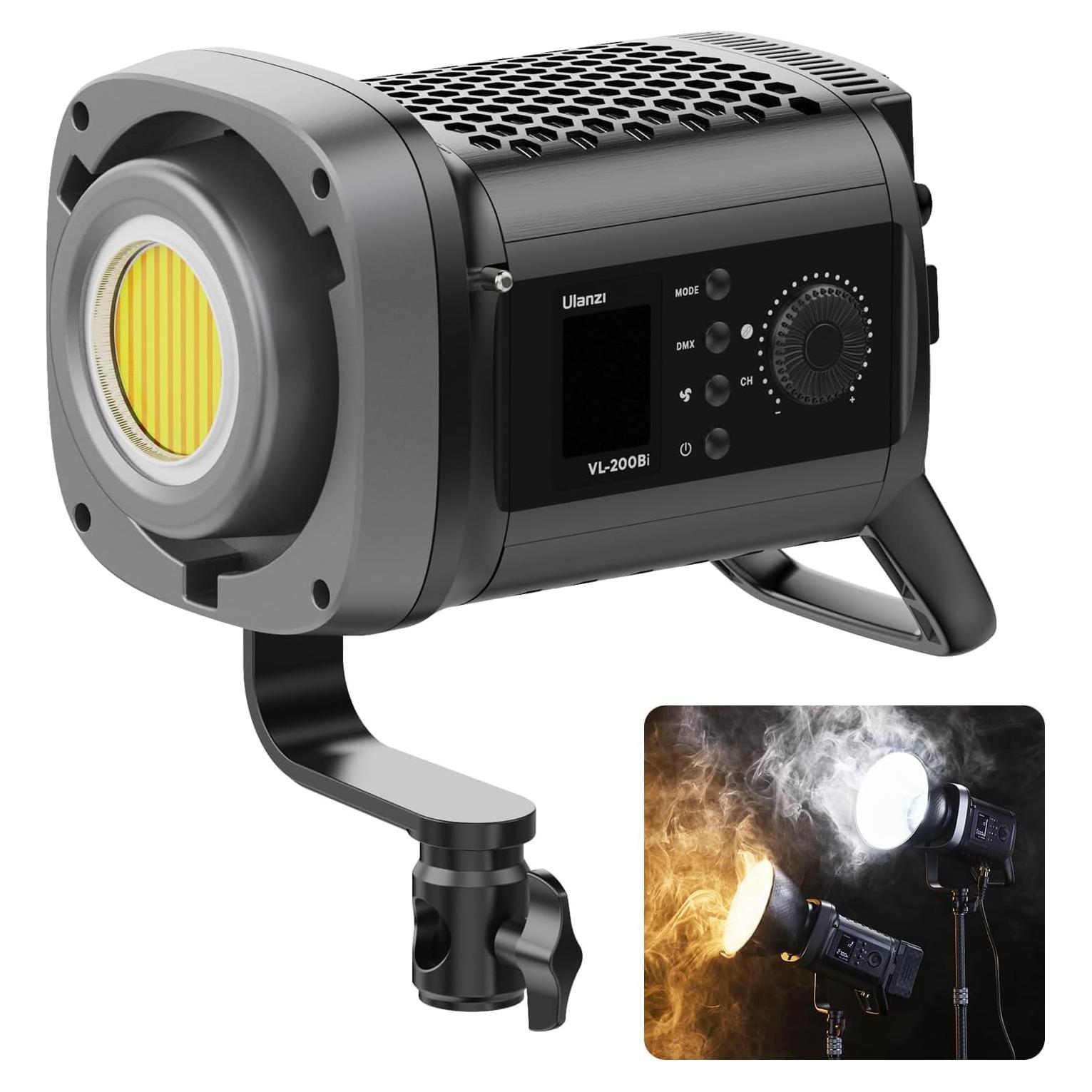 Luz de Video ULANZI VL-200Bi 200W LED Bi-Color Control APP