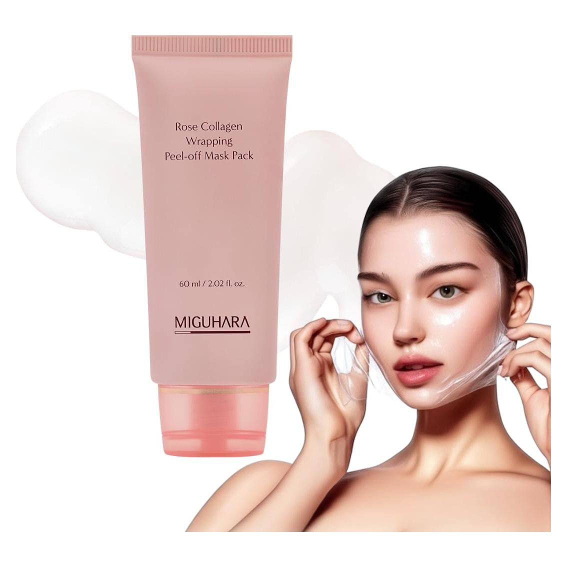 Mascarilla Peel-Off de Colágeno Rosa MIGUHARA 60ml Hidratante