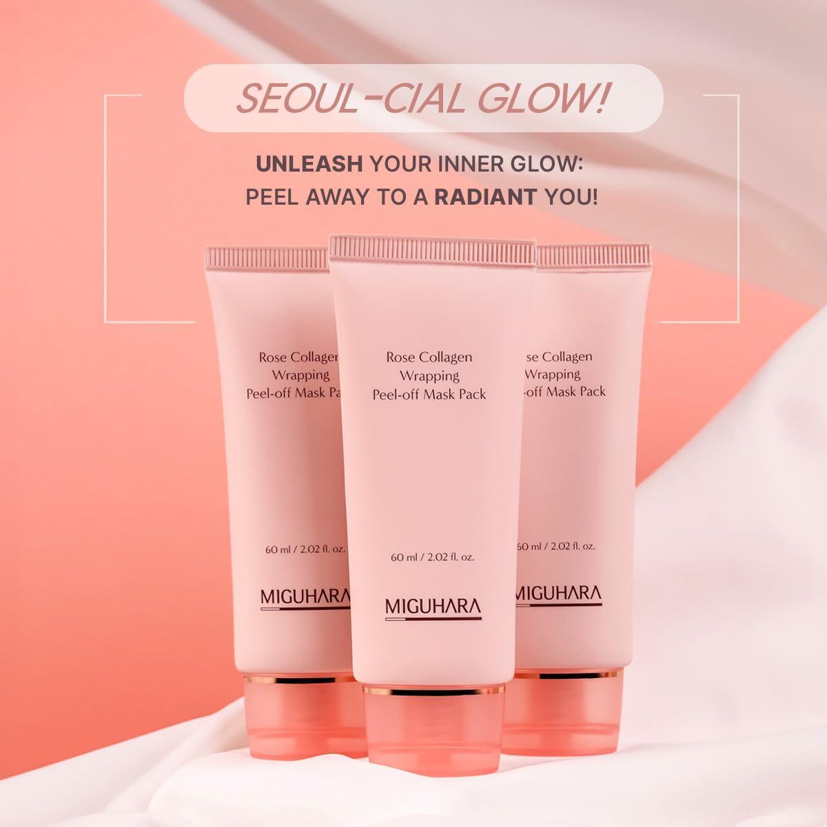 Mascarilla Peel-Off de Colágeno Rosa MIGUHARA 60ml Hidratante