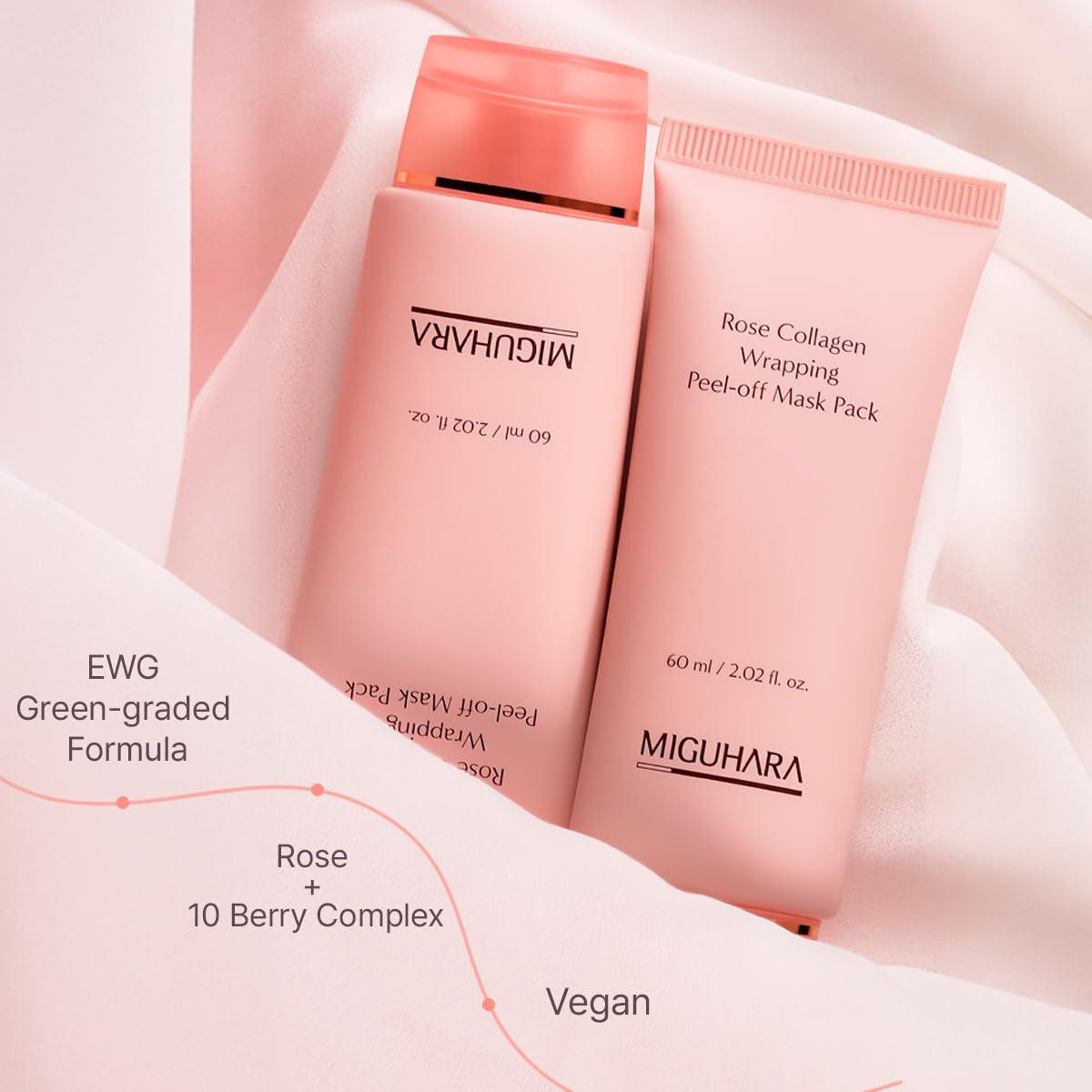 Mascarilla Peel-Off de Colágeno Rosa MIGUHARA 60ml Hidratante