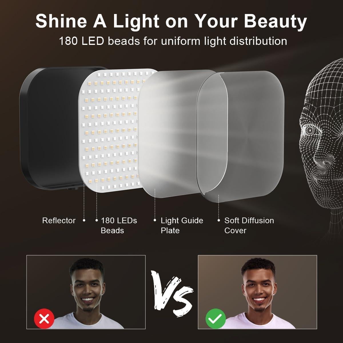 Lámpara de Escritorio LED Mojimdo con Soporte para Teléfono