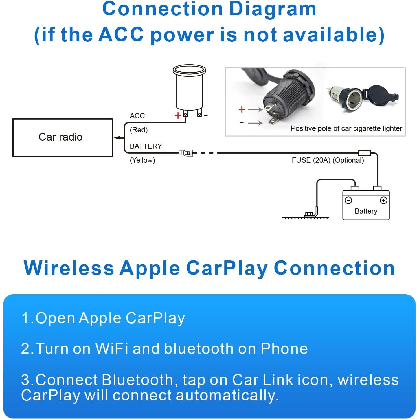 Estéreo Doble Din Bouwoima 7" CarPlay Android Auto Bluetooth