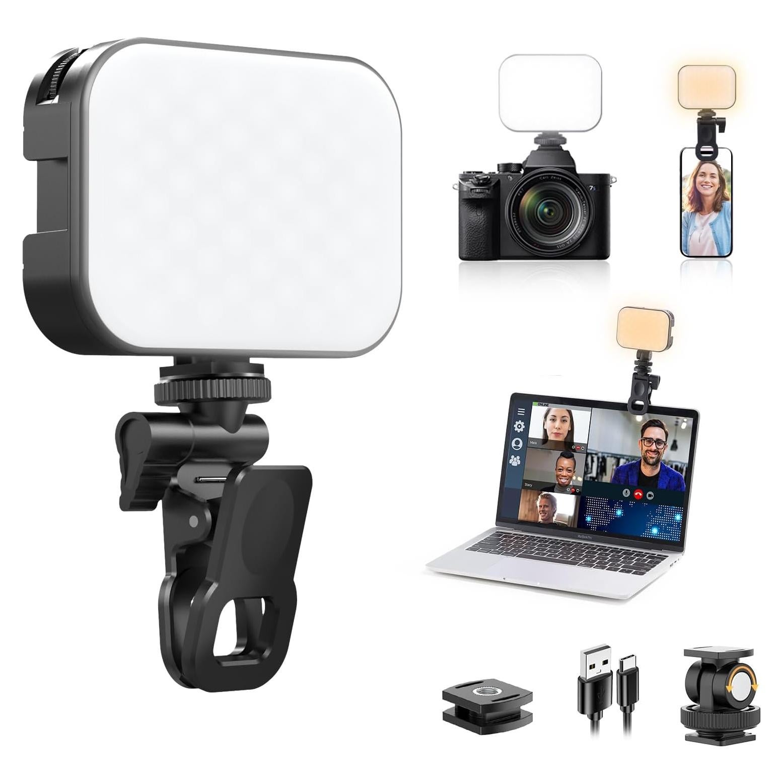 Luz de Selfie LED ULANZI VL100X 2000mAh 2500-6500K