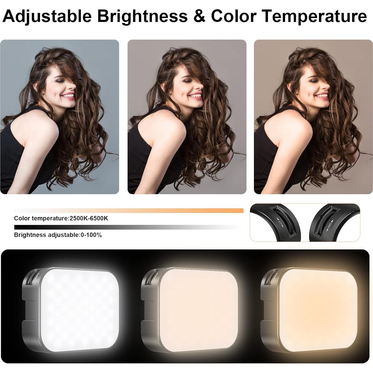 Luz de Selfie LED ULANZI VL100X 2000mAh 2500-6500K