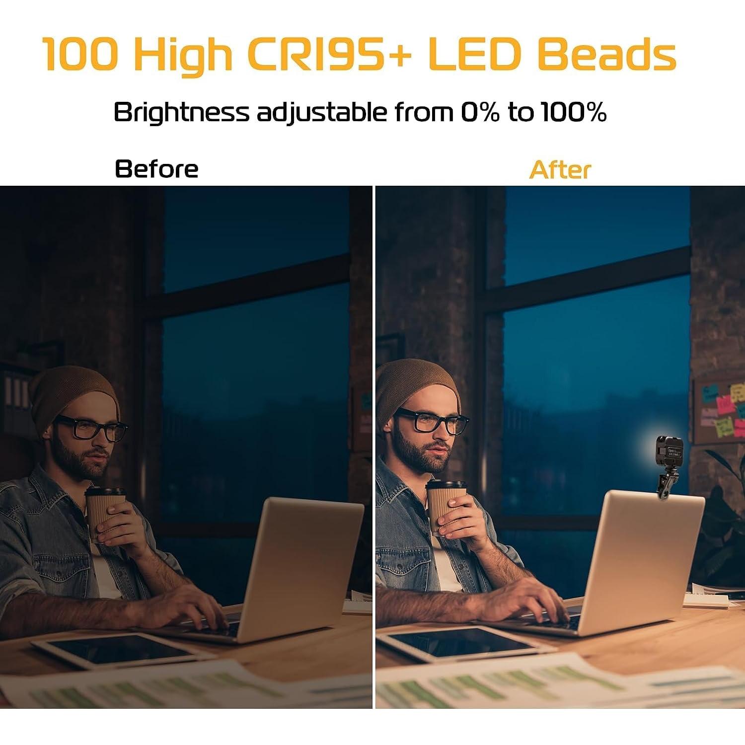 Luz de Selfie LED ULANZI VL100X 2000mAh 2500-6500K