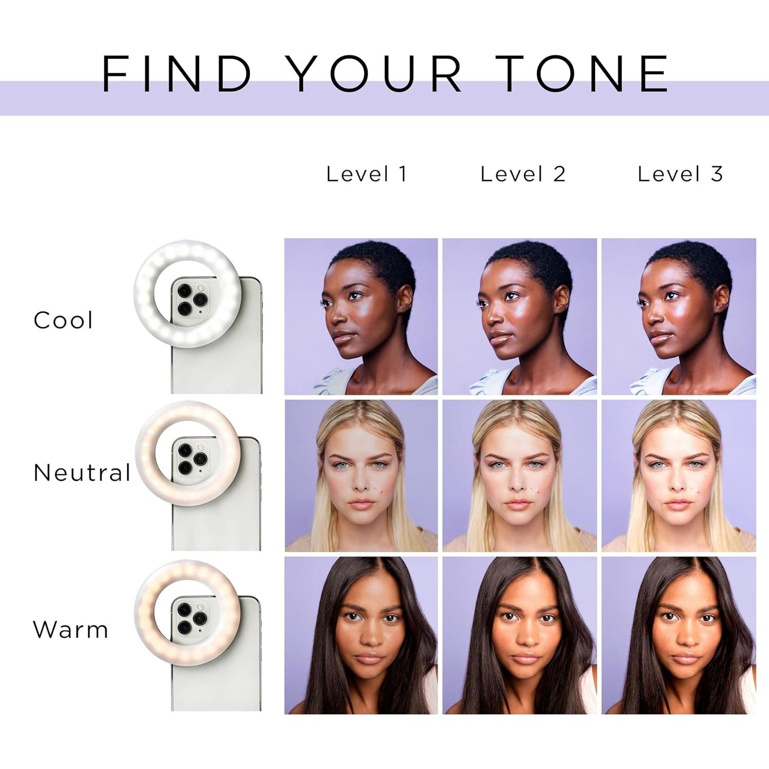 Anillo de Luz LITTIL Selfie One - 3 Modos de Iluminación Ajustables