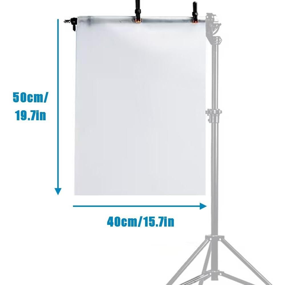 12 Hojas Difusoras de Luz FIEWSZIHU 40x50 cm para Fotografía