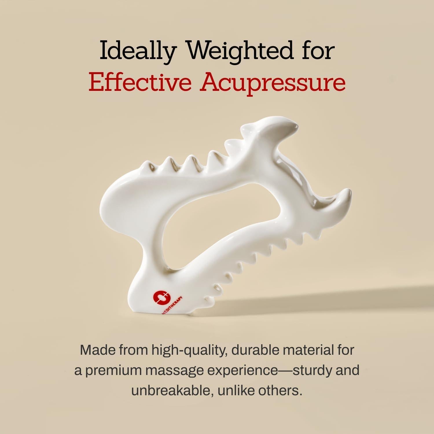 Gua Sha Cerámica MEDITHERAPY MT-08 Masajeador Corporal