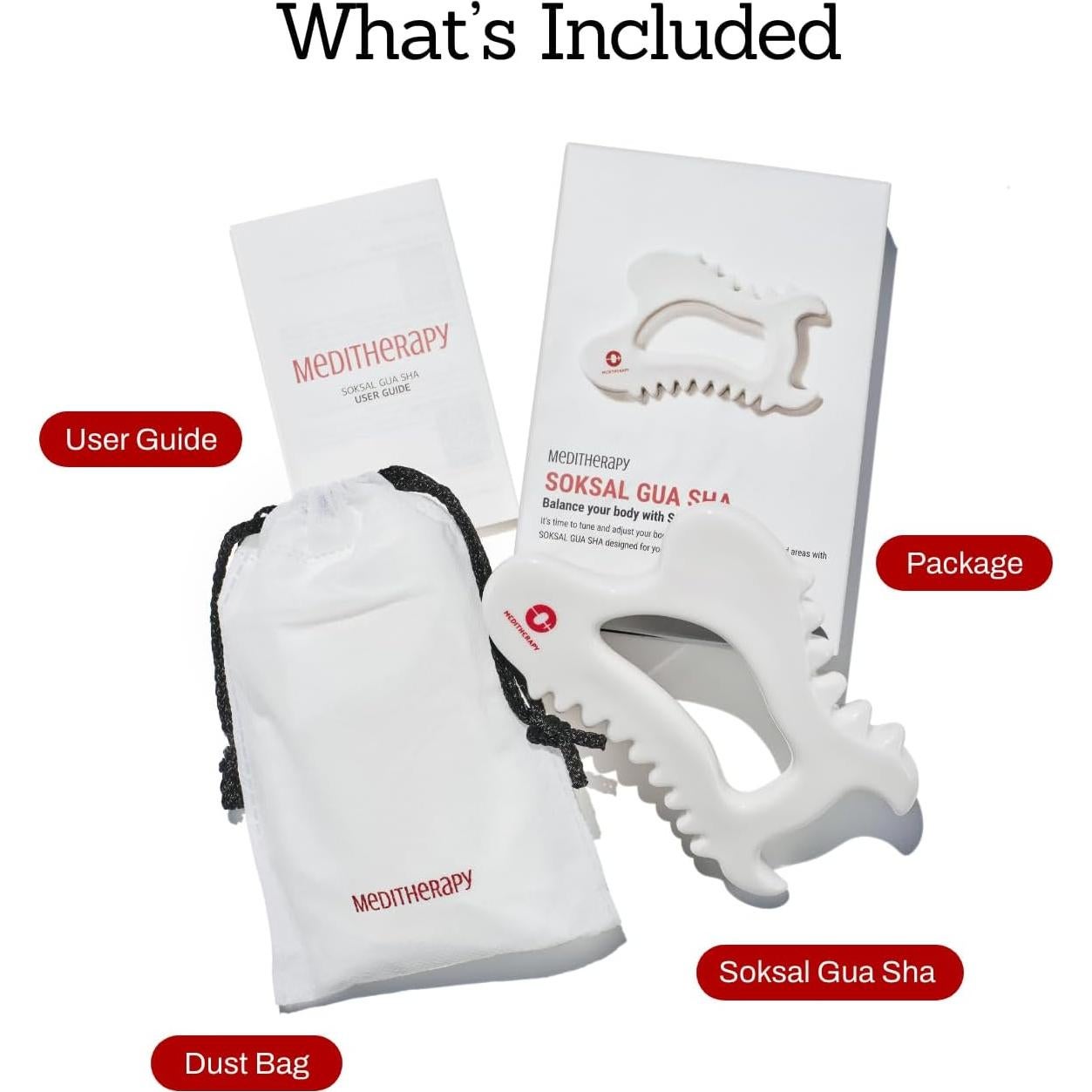 Gua Sha Cerámica MEDITHERAPY MT-08 Masajeador Corporal