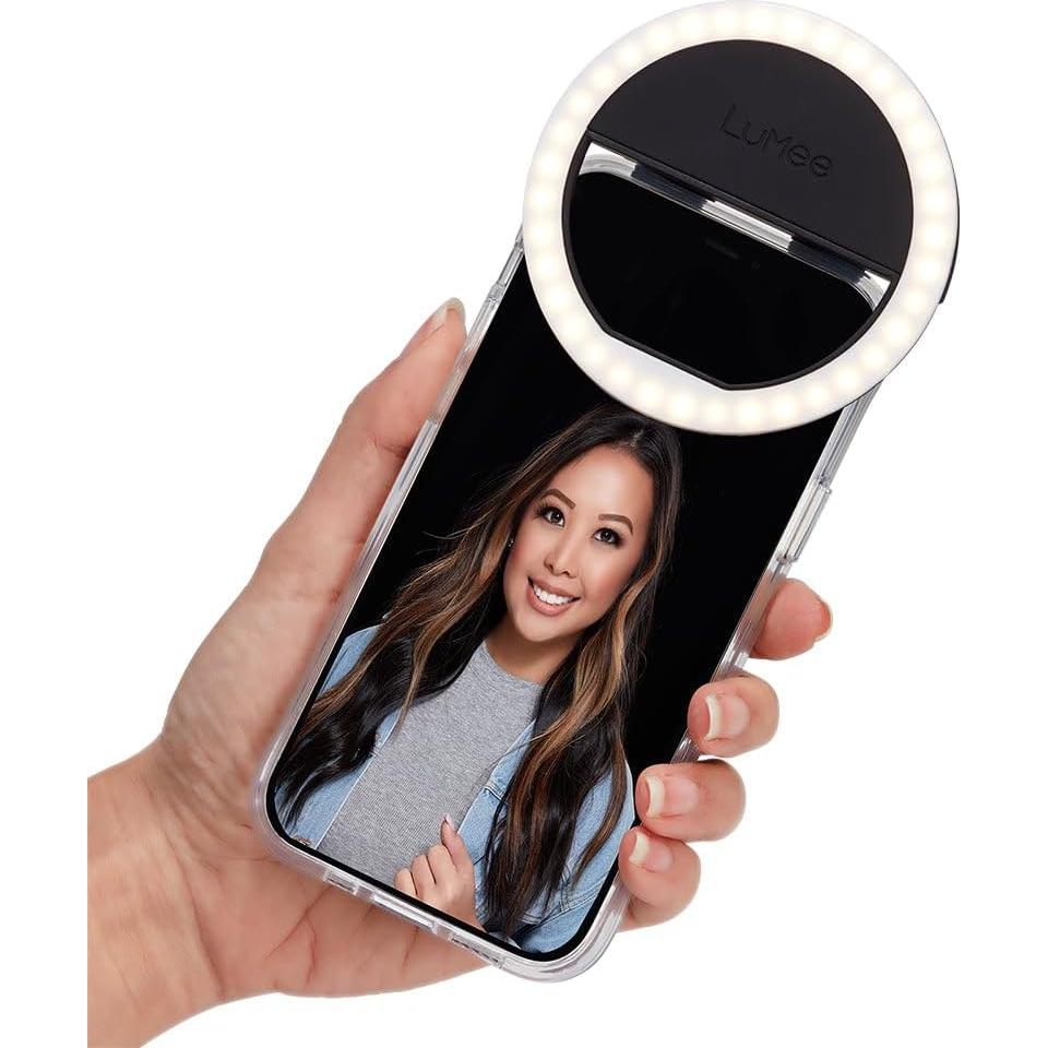 LuMee Studio Clip Light - Luz LED Anillo Portátil Negra