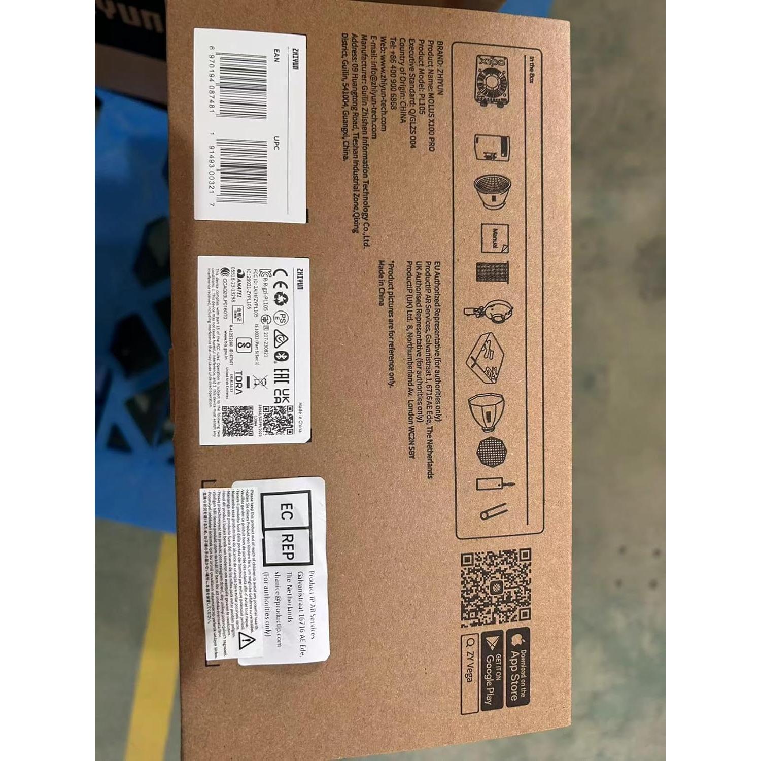 Luz LED de Video Zhiyun MOLUS X100 PRO V2 100W 2700K-6500K