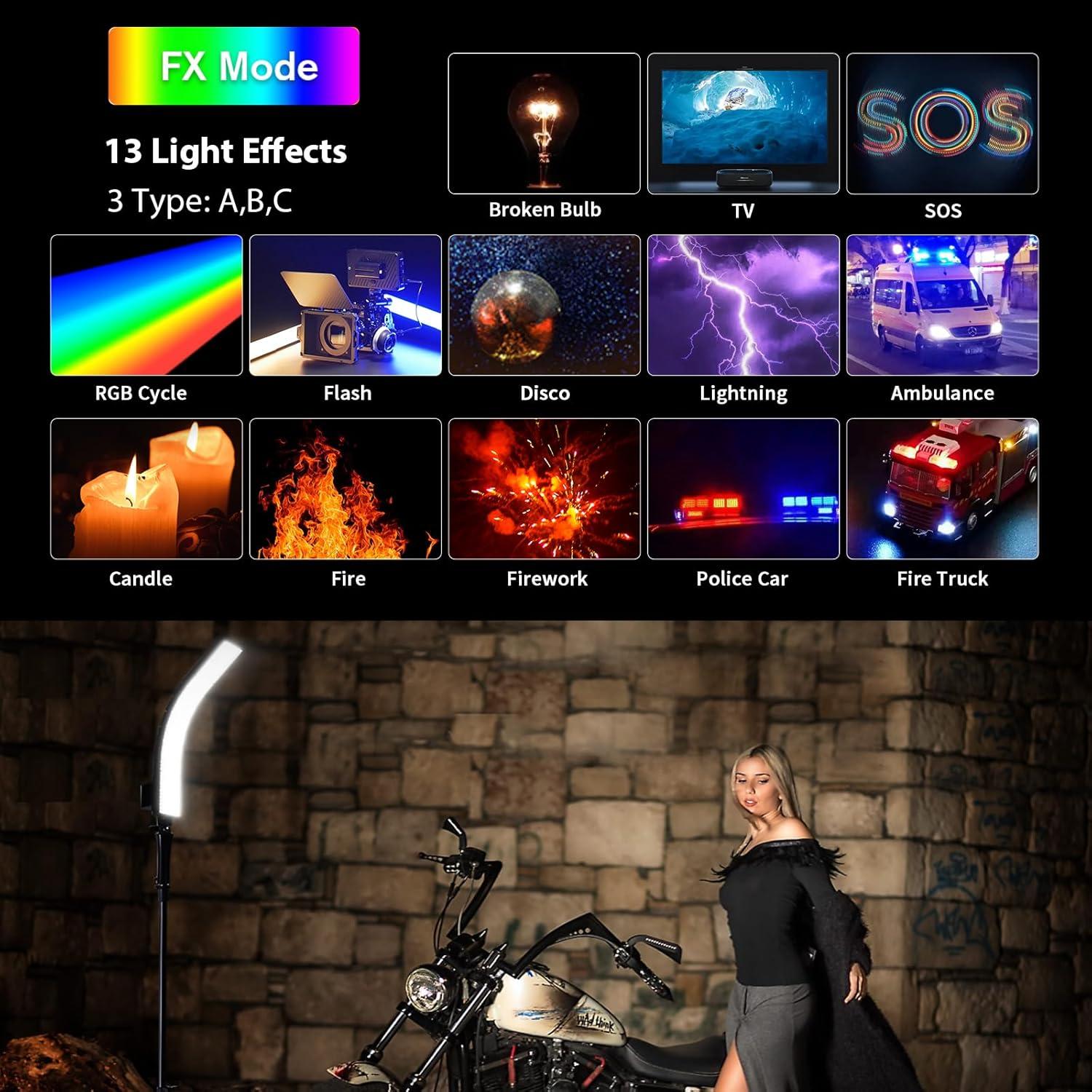 Luz LED Flexible RGB Sirui B25R 25W 2700-8500K Control APP