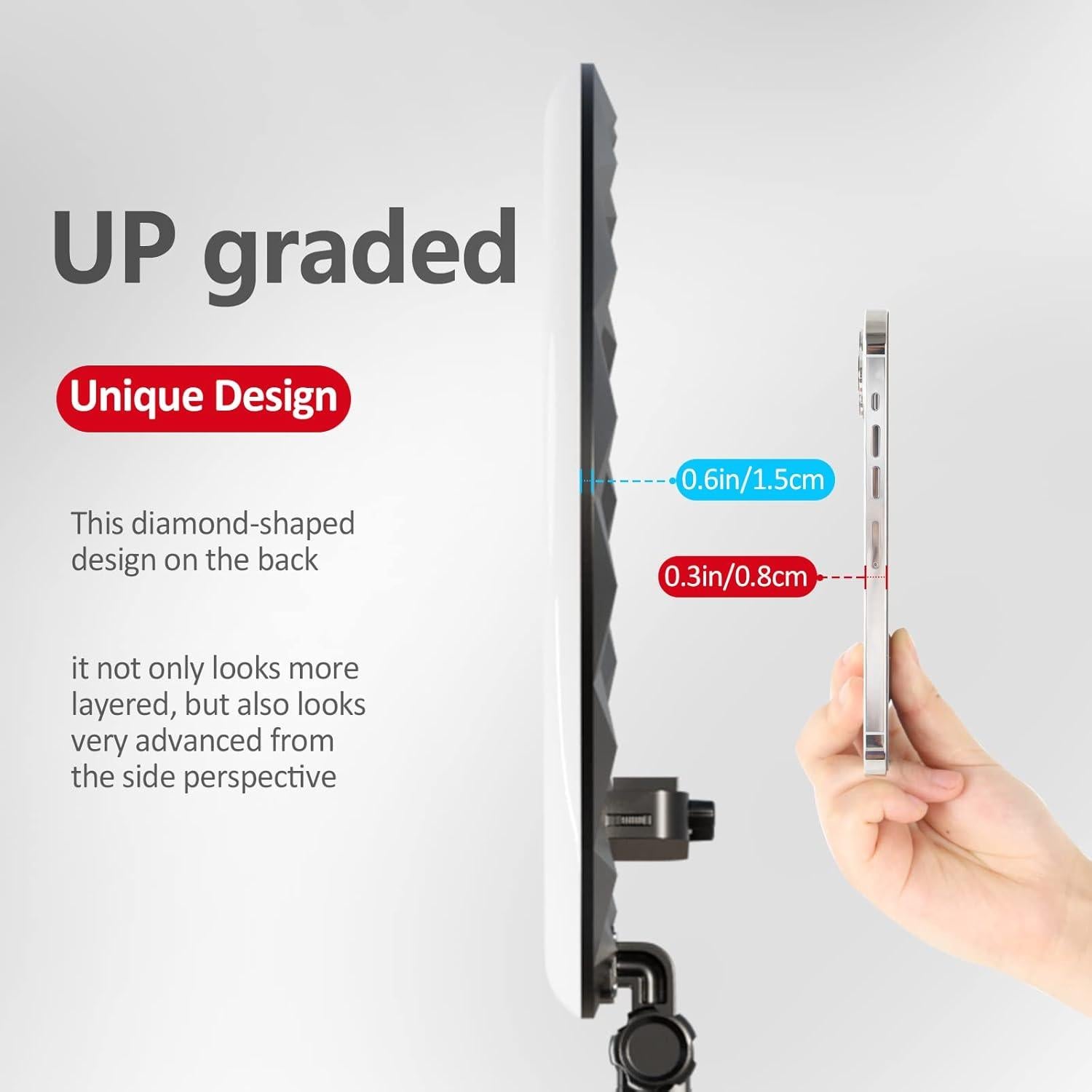 Anillo de Luz LED 19" con Trípode 2.5m y 3 Soportes para Teléfono