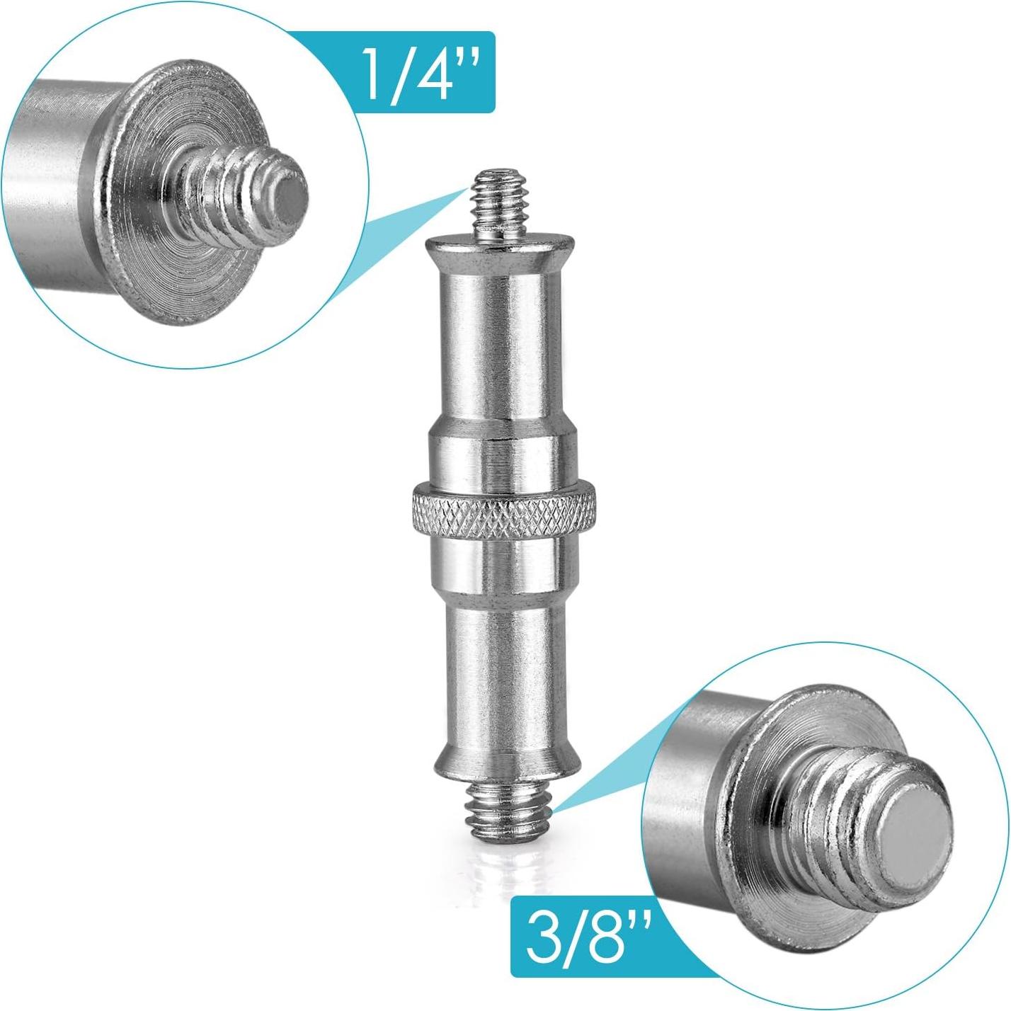 Adaptador de Tornillo Macho Neewer ST24 1/4 a 3/8 Metal