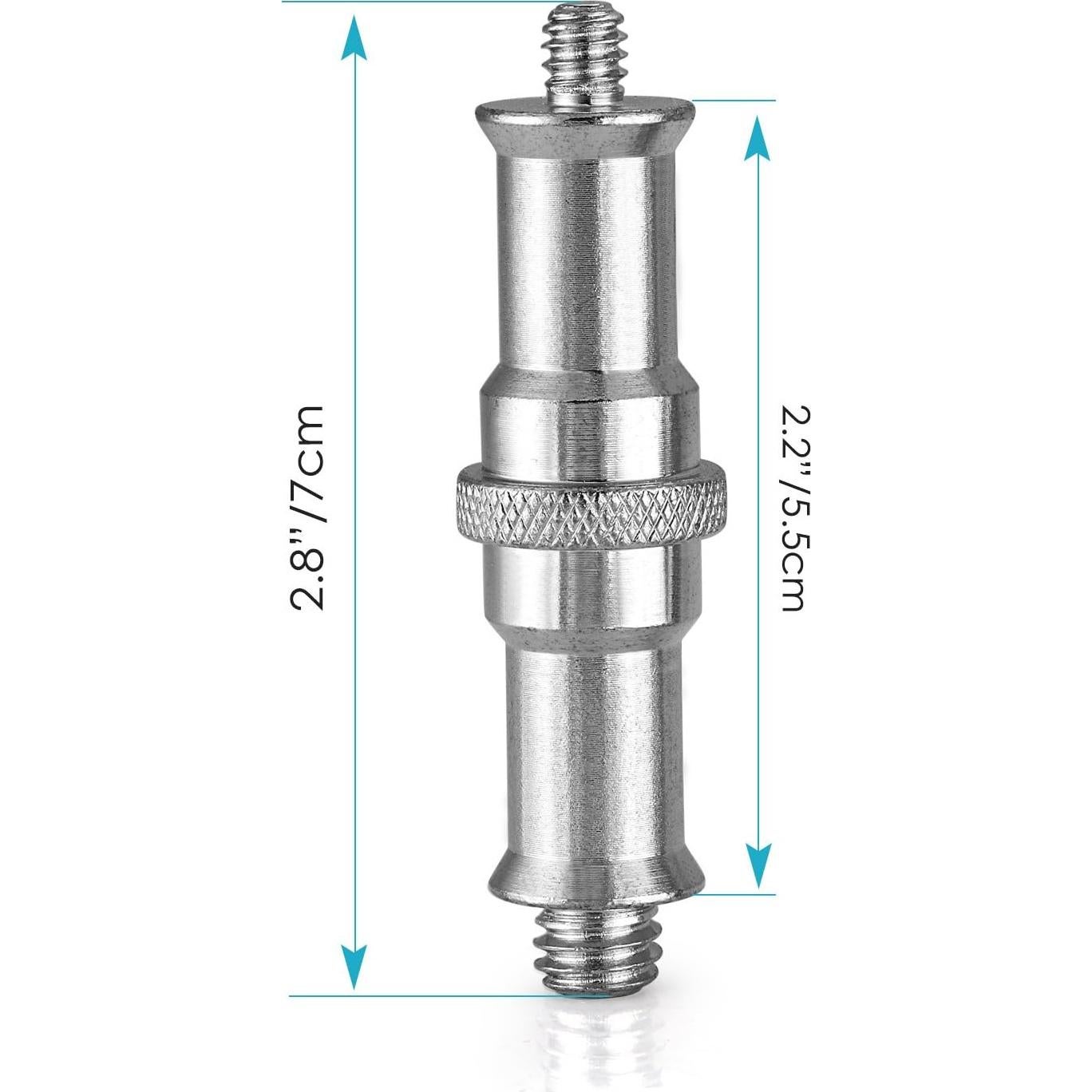Adaptador de Tornillo Macho Neewer ST24 1/4 a 3/8 Metal