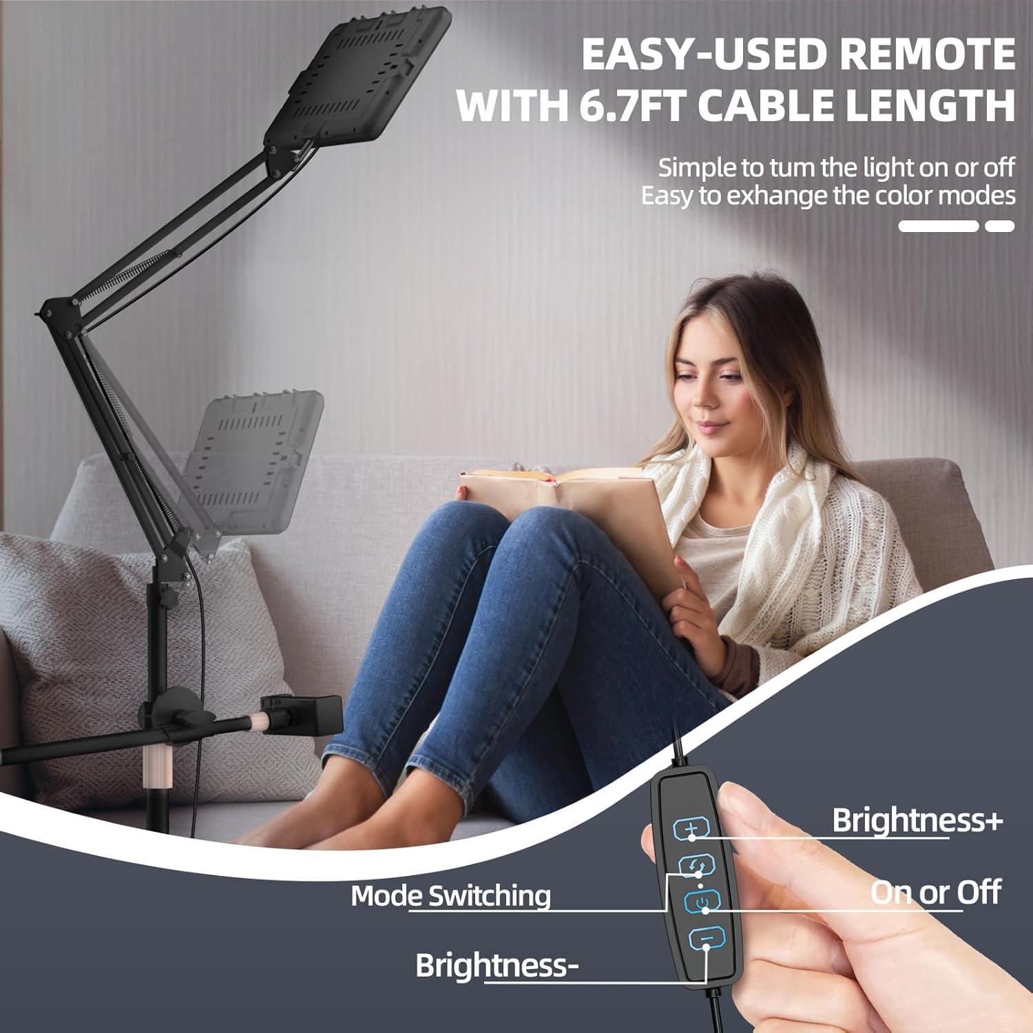 Luz de Selfie OUKMIC 30 cm con Trípode y Temperatura 2800-7000K