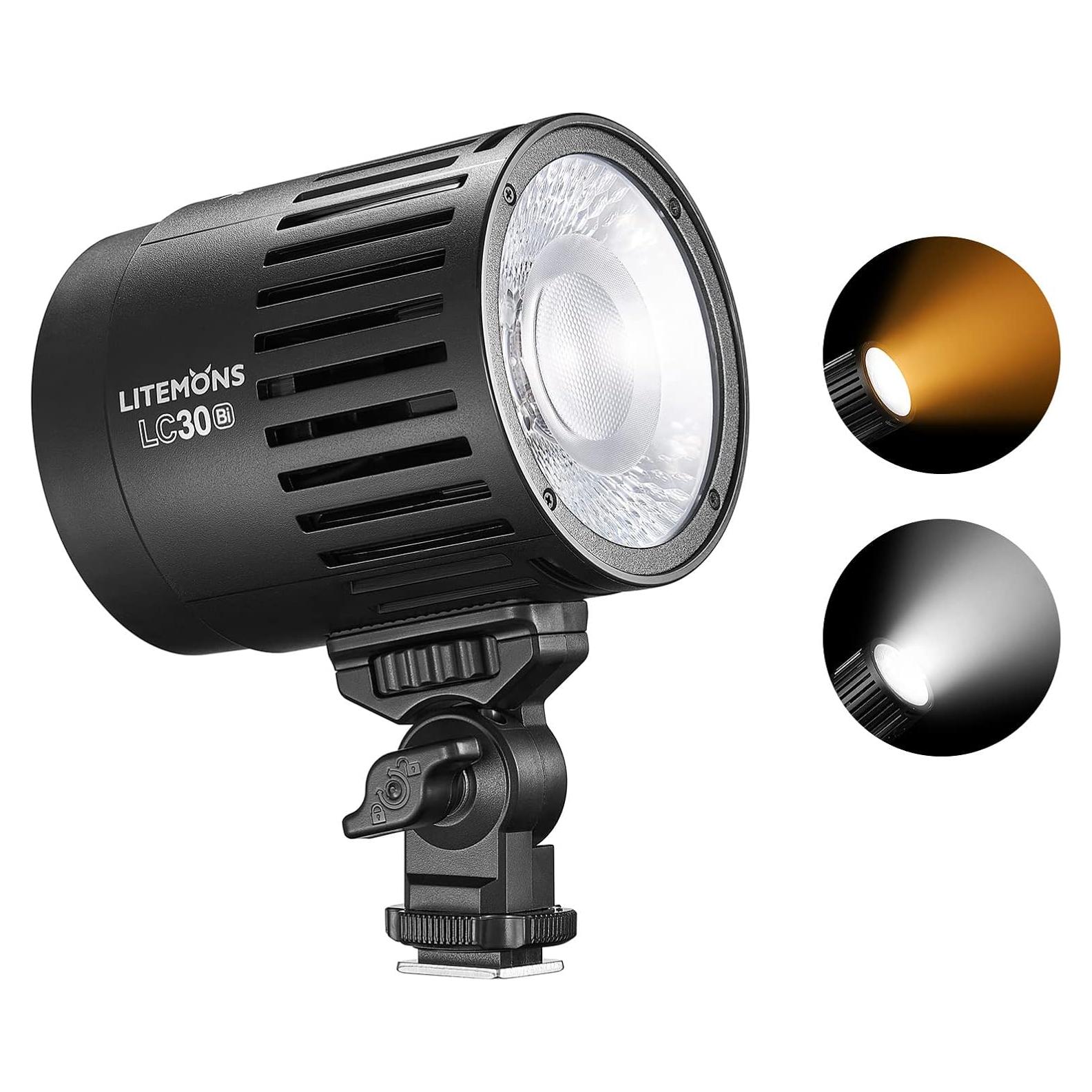 Luz LED Bicolor Godox LC30Bi 3200K-6500K 28,200 Lúmenes