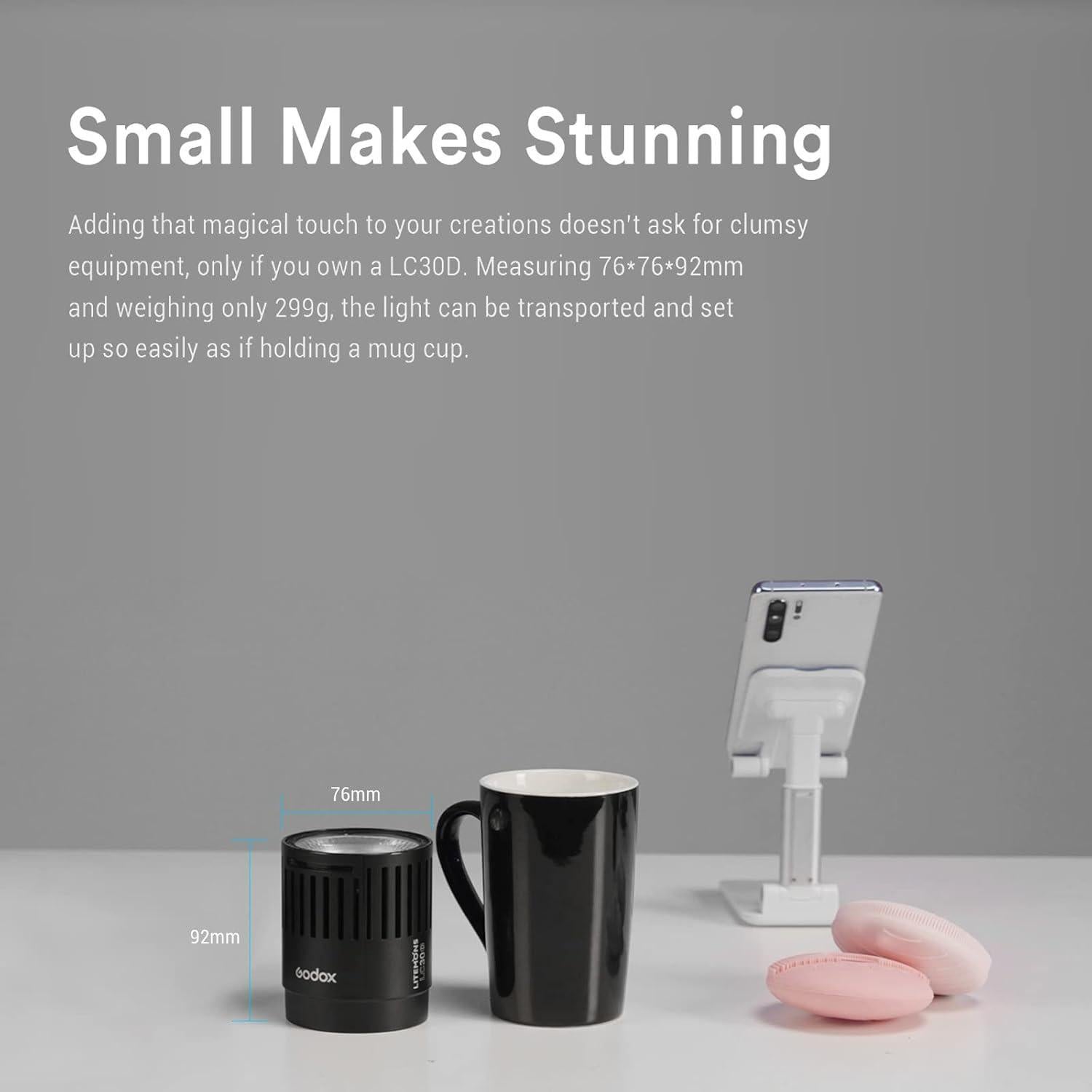 Luz LED Bicolor Godox LC30Bi 3200K-6500K 28,200 Lúmenes