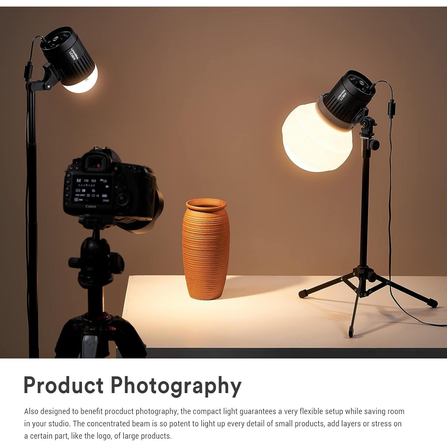 Luz LED Bicolor Godox LC30Bi 3200K-6500K 28,200 Lúmenes