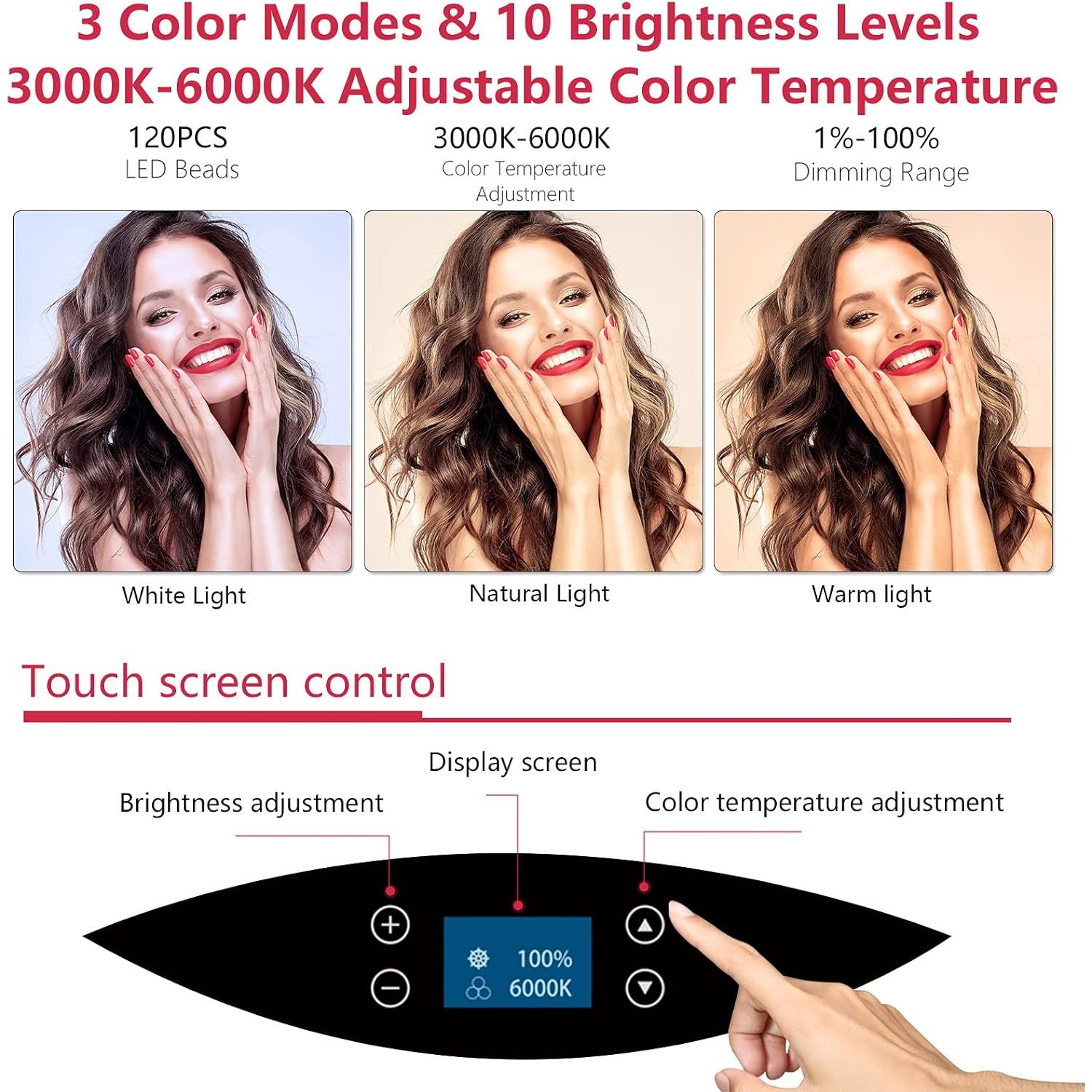 Anillo de Luz LED 19" EOTO LIGHT con Soporte y Control Remoto