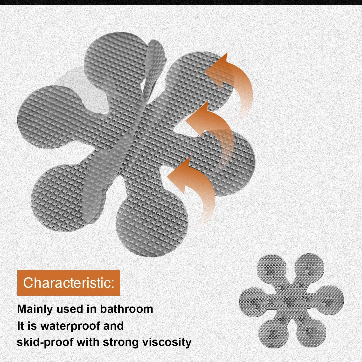 Calcomanías Antideslizantes Secopad 12 PCS Gris para Baño