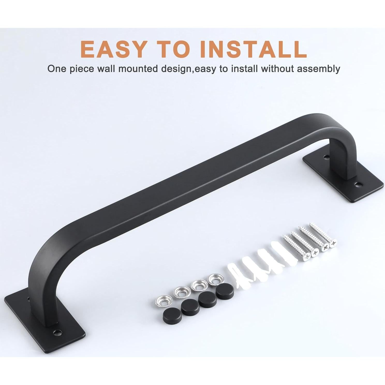 Barra de Toalla Mooche 25,4 cm Acero Inoxidable Negro Mate