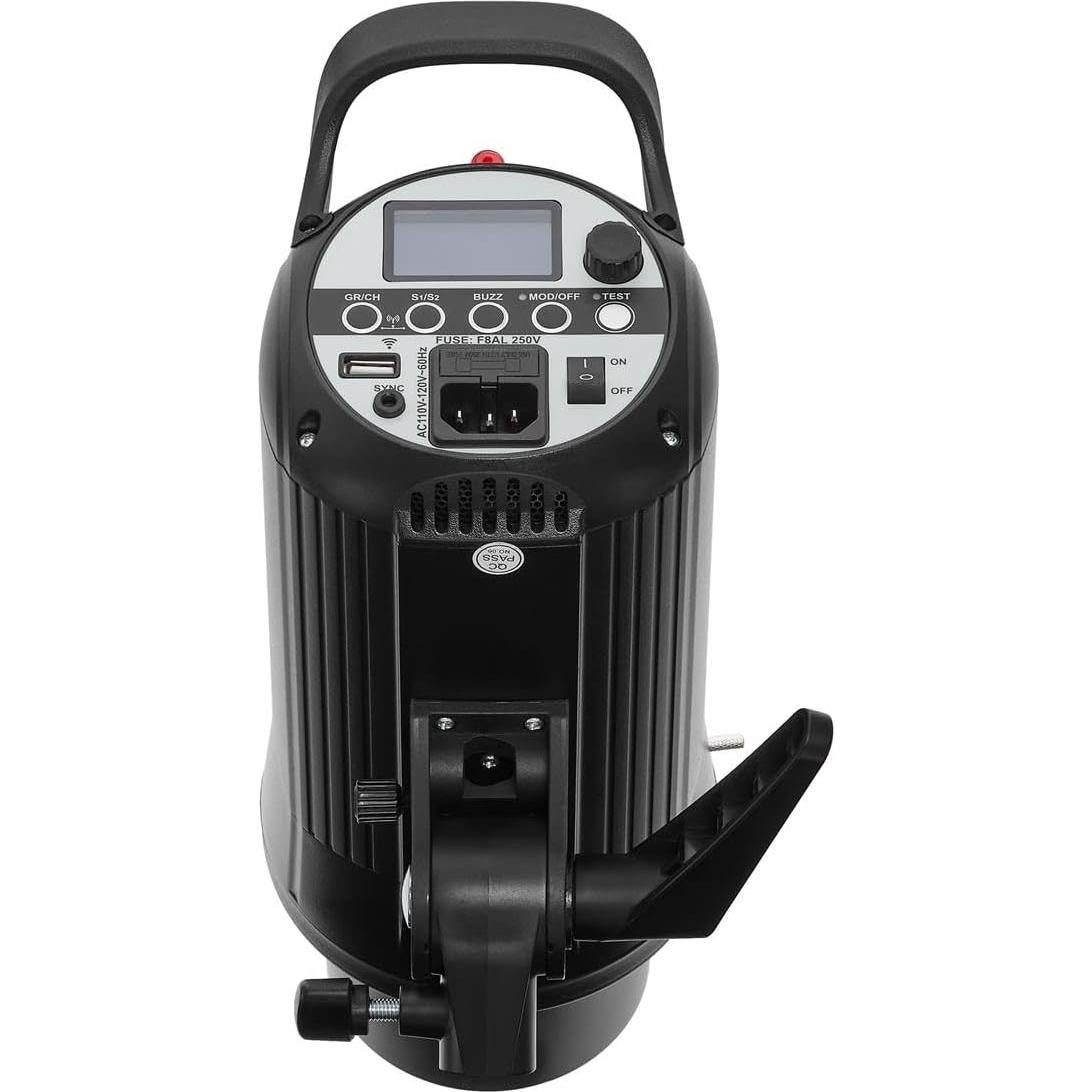 Flashpoint Studio 300 II-V 300Ws R2 Monolight Strobe Flash with 10W LED Modeling Lamp, Bowens Mount Strobe Light for Photography, R2 2.4GHz Wireless Studio Light with 0.1-1.5s Max Recycle Time