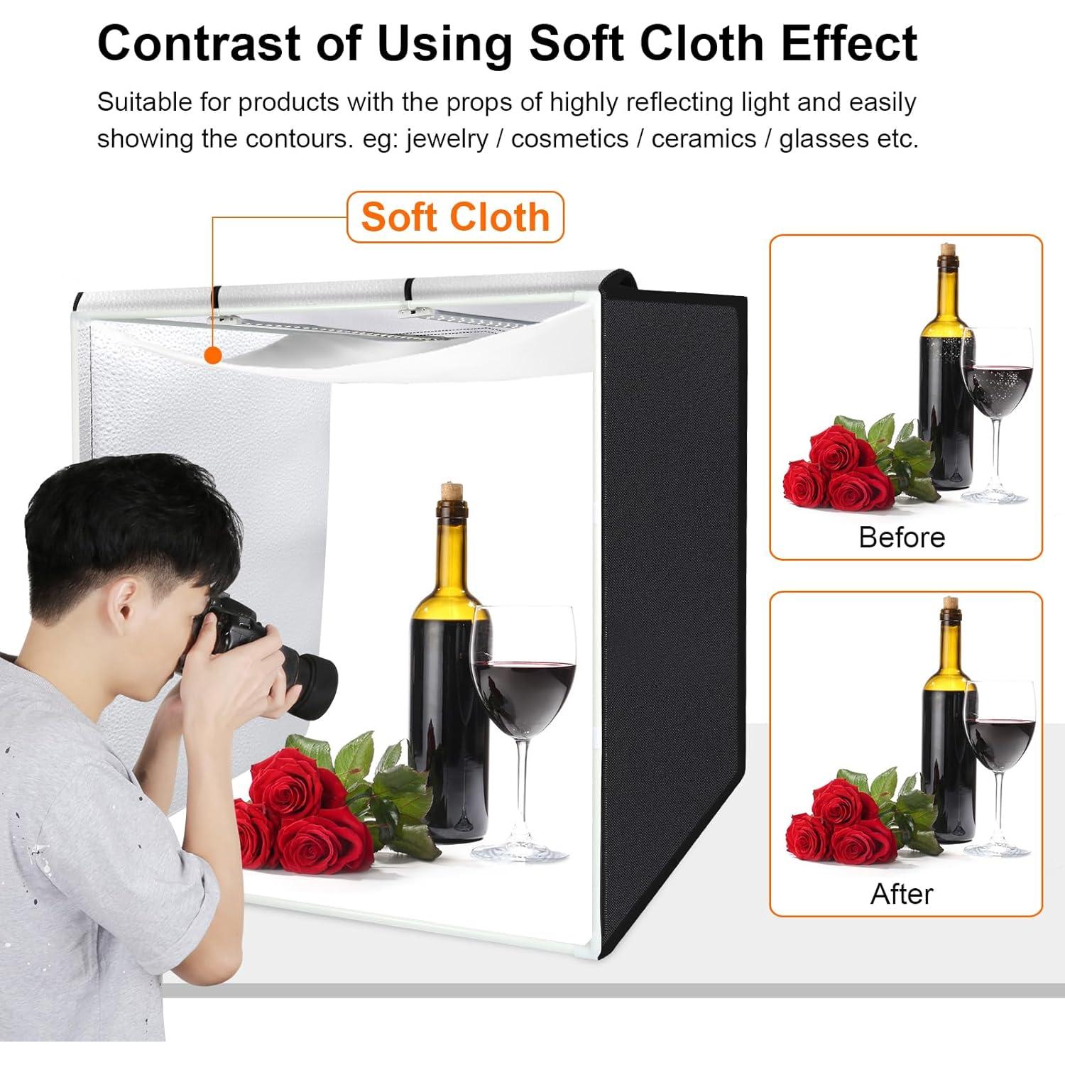 Caja de Luz Fotográfica PULUZ 80x80cm LED 90W 14000LM